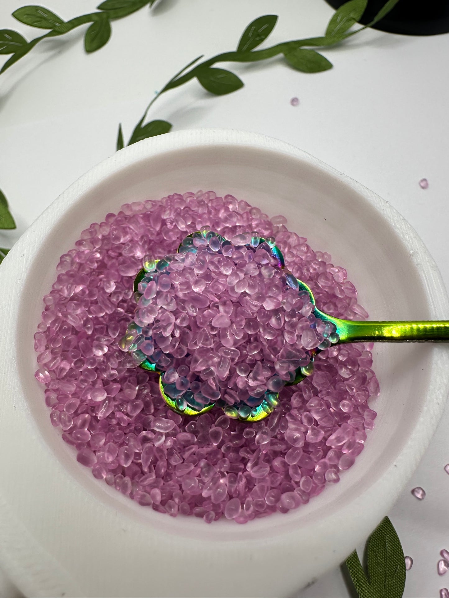 Blushed freeform glass, resin fillers, candle making supplies 1oz by weight, no hole glass crafting
