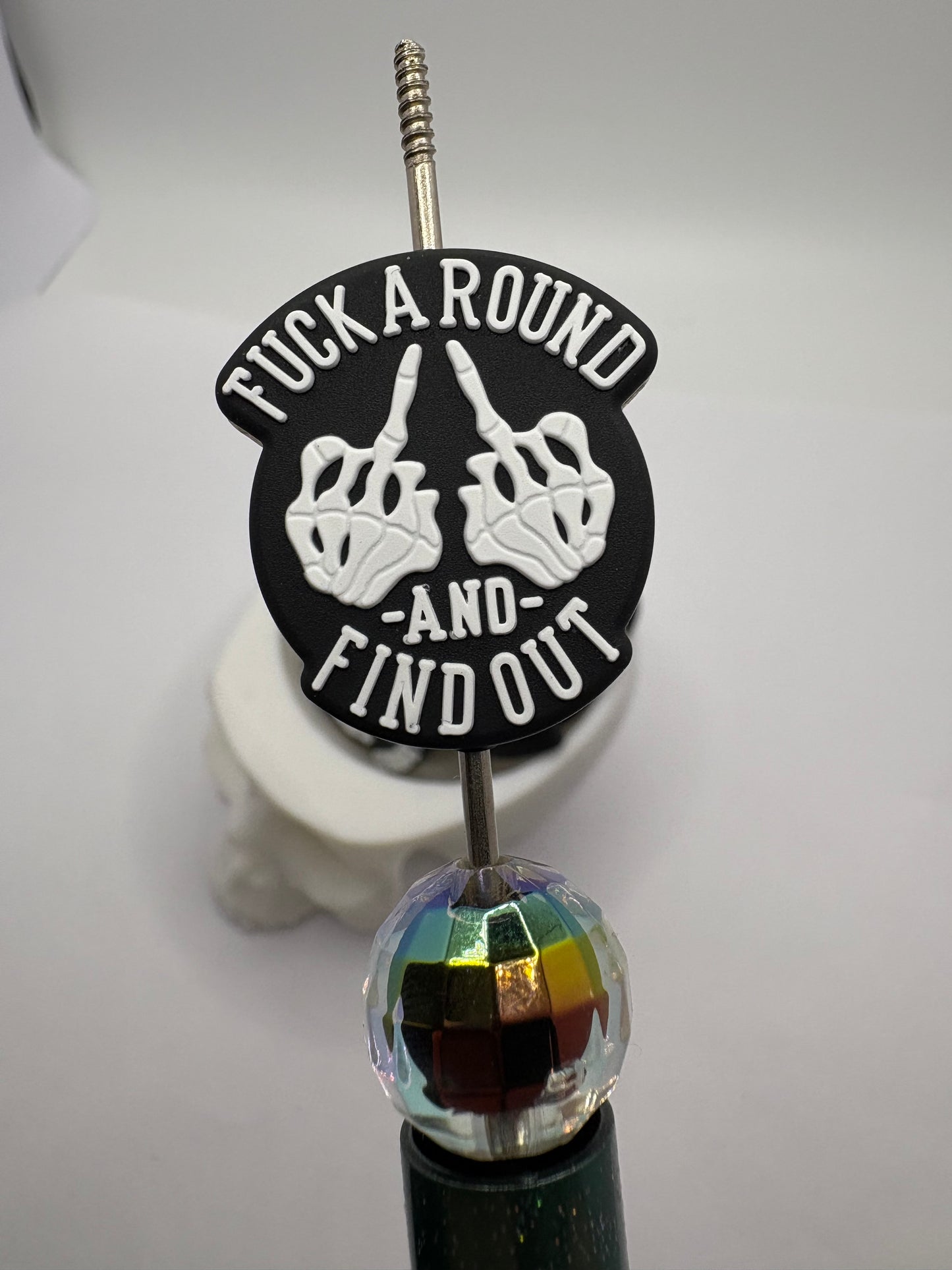 Fa, and find out, Silicone focal bead, silicone bead for pens, crafting beads, supply, focal, silicone supply bead 1pc 28mm