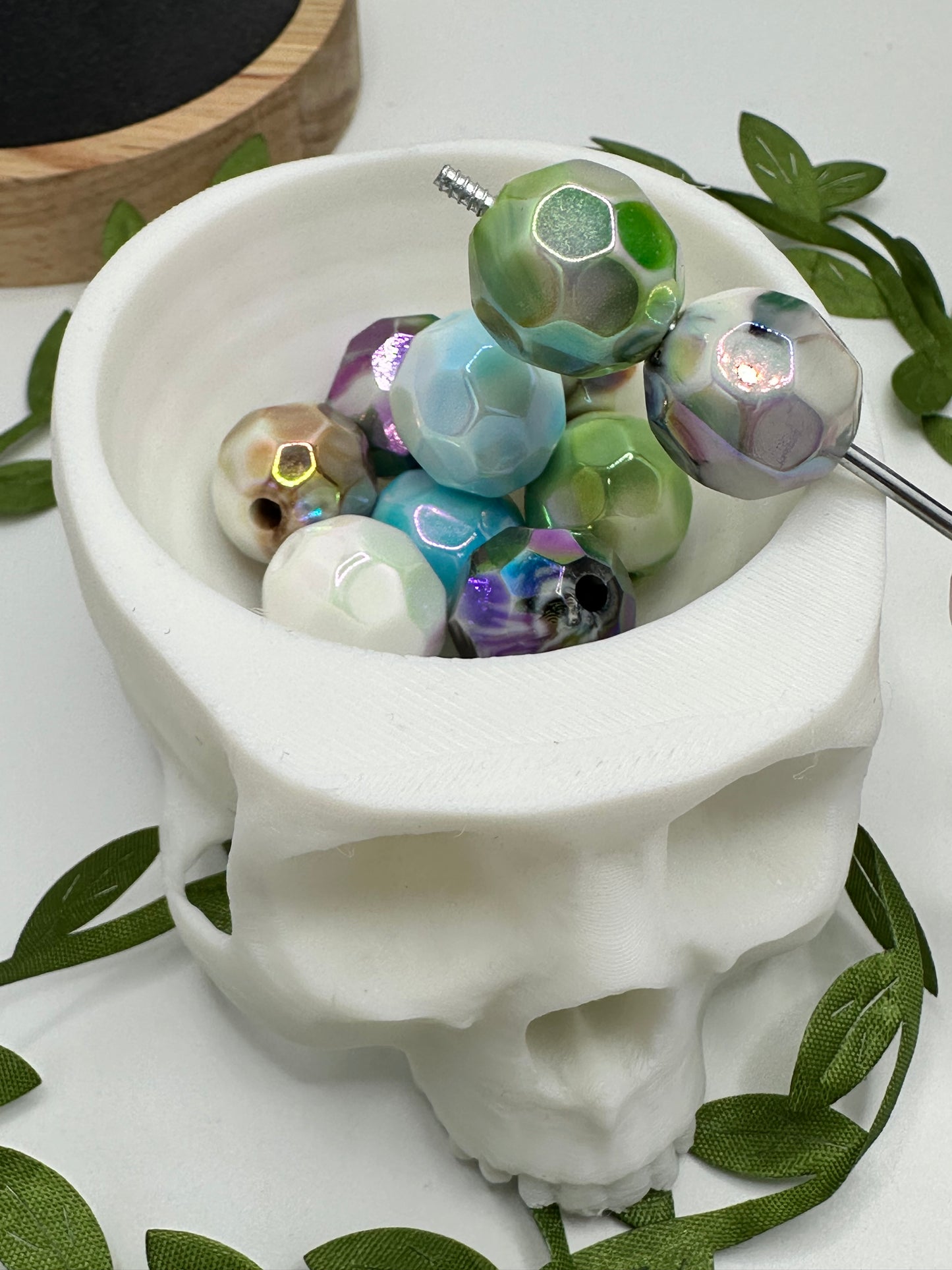Textured Marble round bubblegum bead, acrylic 15mm beads for pens, beading supplies, beading, multicolored beads