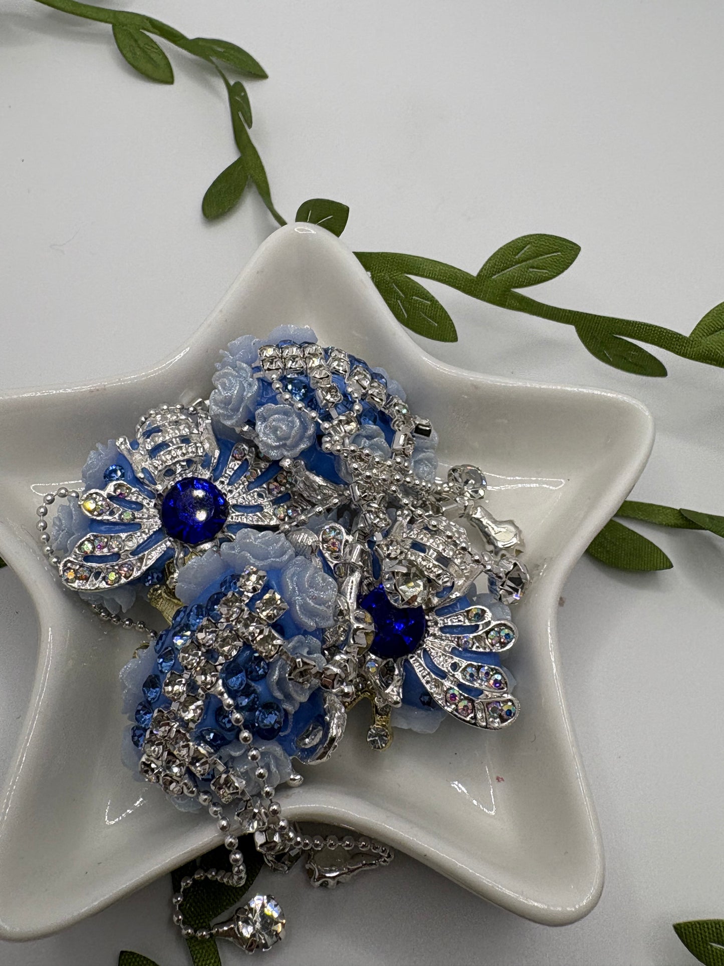 Bee heart big fancy rhinestone Beads, 28mm beads for pens, beading supplies, beading, 1pc