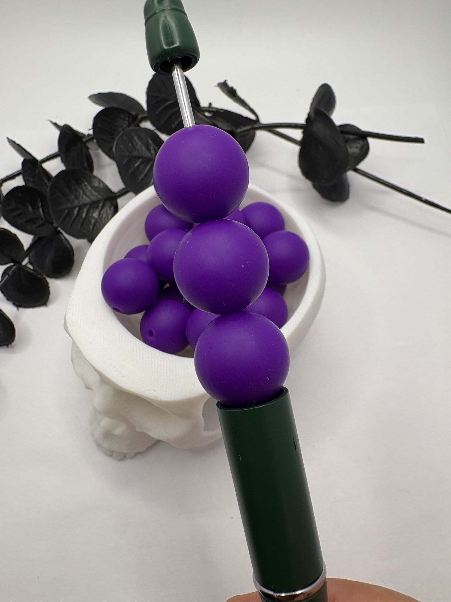 Silicone Grape bead, 15mm beads for pens, beading supplies, beading, pvc silicone beads