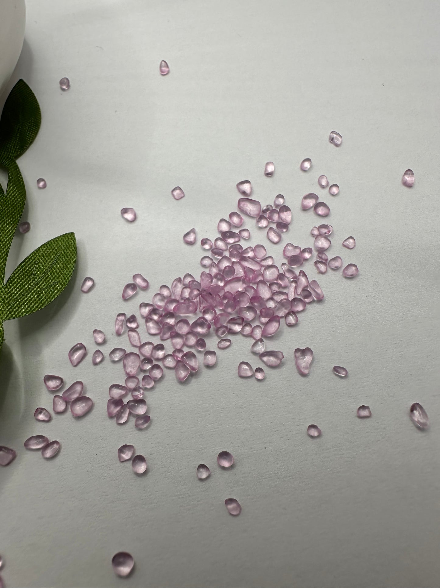 Blushed freeform glass, resin fillers, candle making supplies 1oz by weight, no hole glass crafting