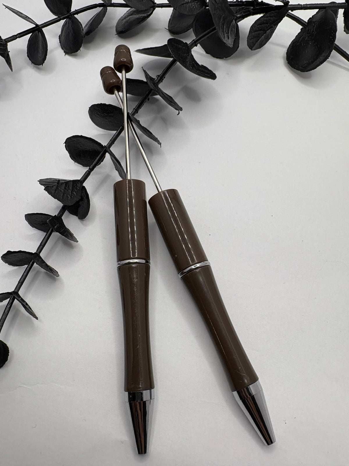 Beadable pen blanks, Beadable black ink, pen for silicone beads, for acrylic beads, pens for crafting, beadable blanks supplies