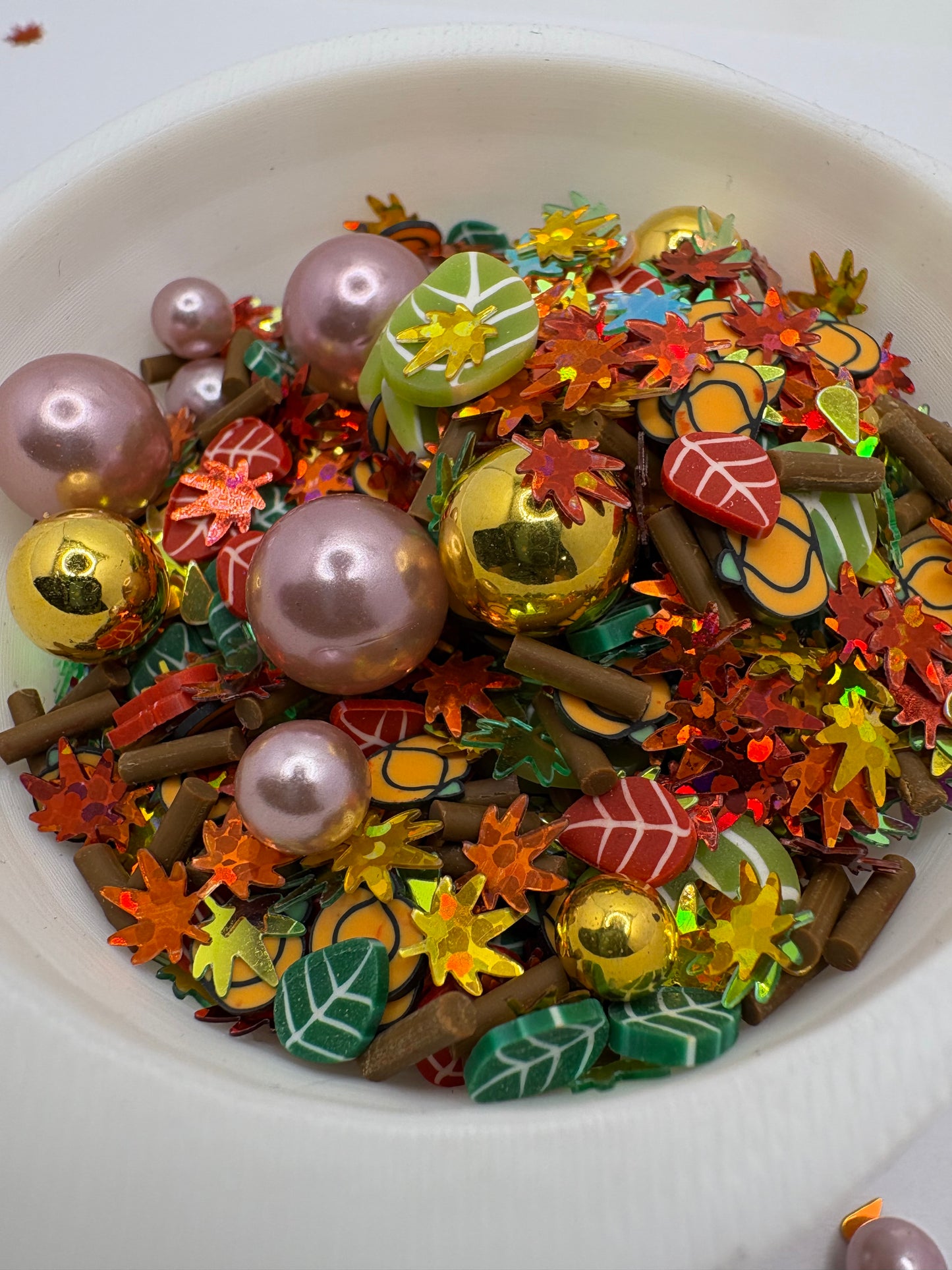 Autumn Garden, mixed media filler, custom add-in crafting, shaker resin bits, filler decor, resin crafting, 1oz wt.
