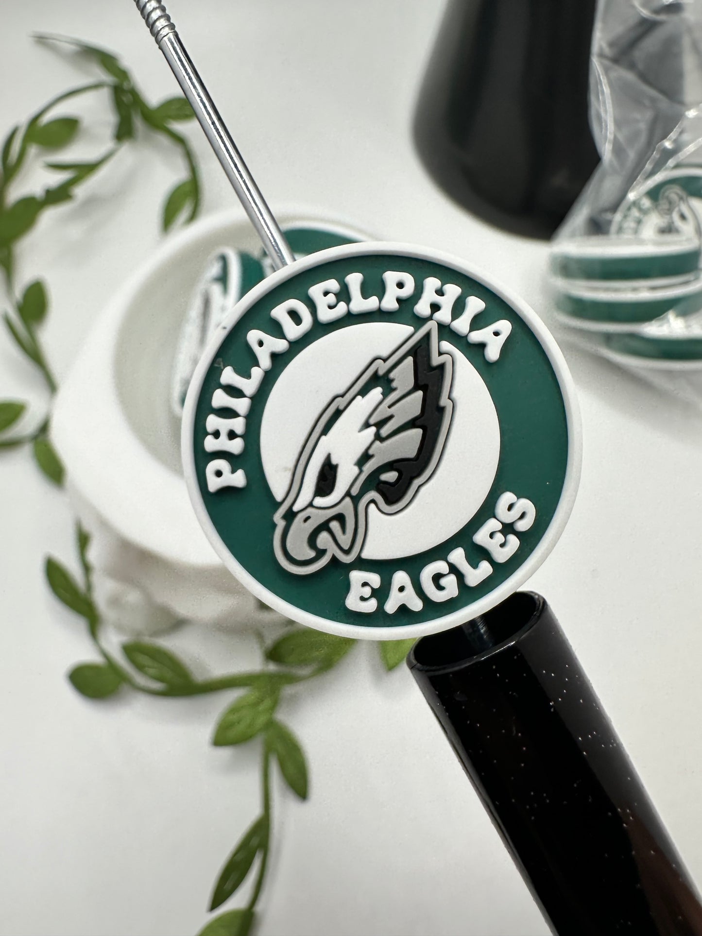 Eagle sport, bead for pens, crafting beads, supplies, focal, supply bead, silicone focal, 1pc 30mm