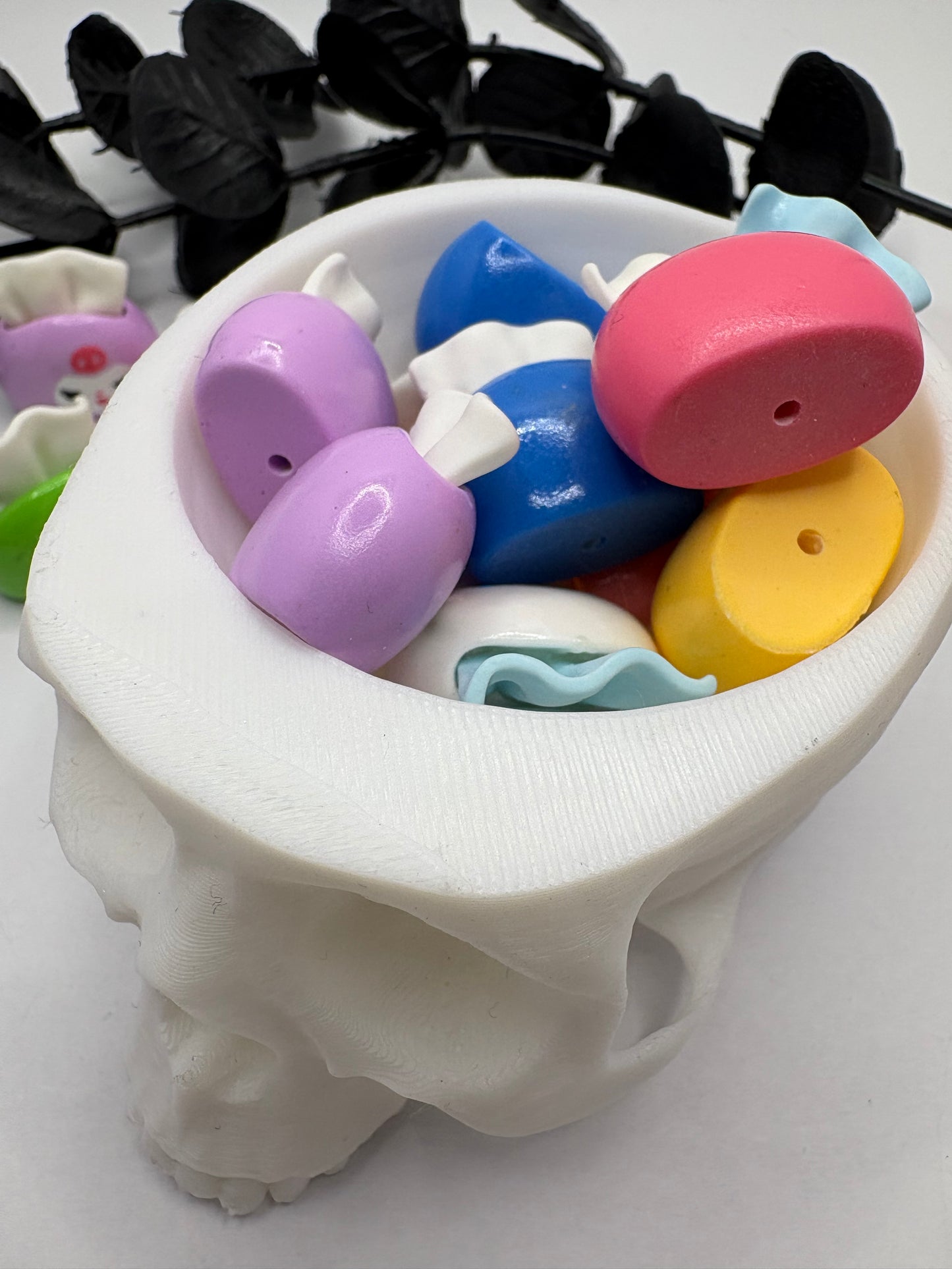 Napkin Character beads, acrylic 22mm beads for pens, beading supplies, mixed color 1pc