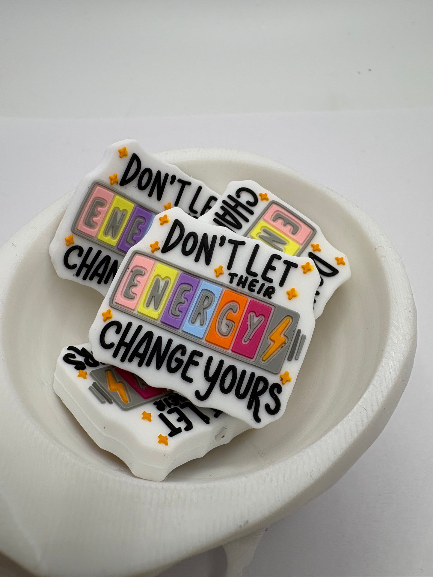 Don't let their energy change yours focal, silicone bead, silicone bead for pens, crafting beads, silicone supply bead 27mm