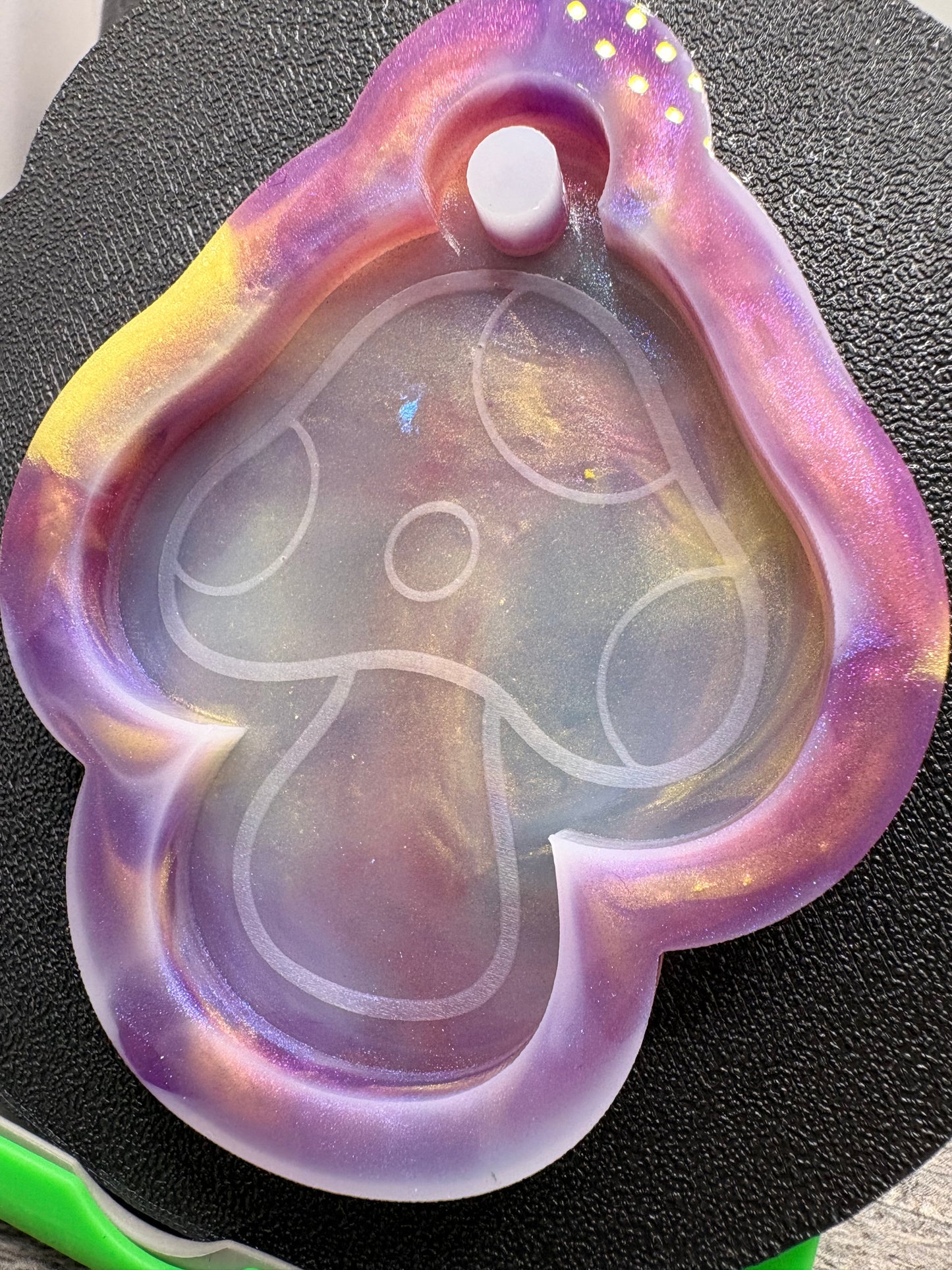 Mushroom Silicone Keychain: Silicone Mold for Resin Casting, 1pc