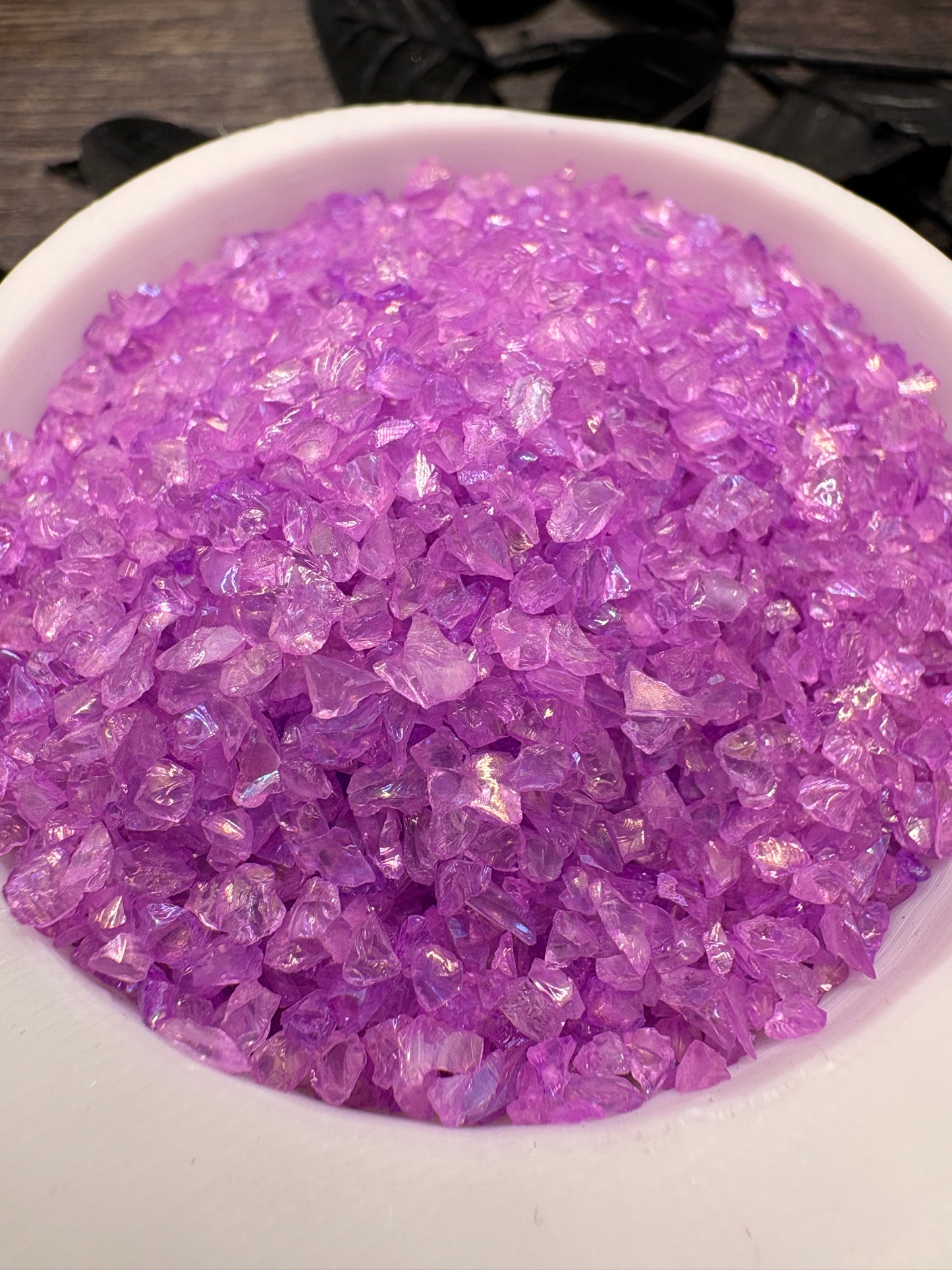 Grape Sugar: Crushed glass, Sugar Series 1oz Wt. Not edible