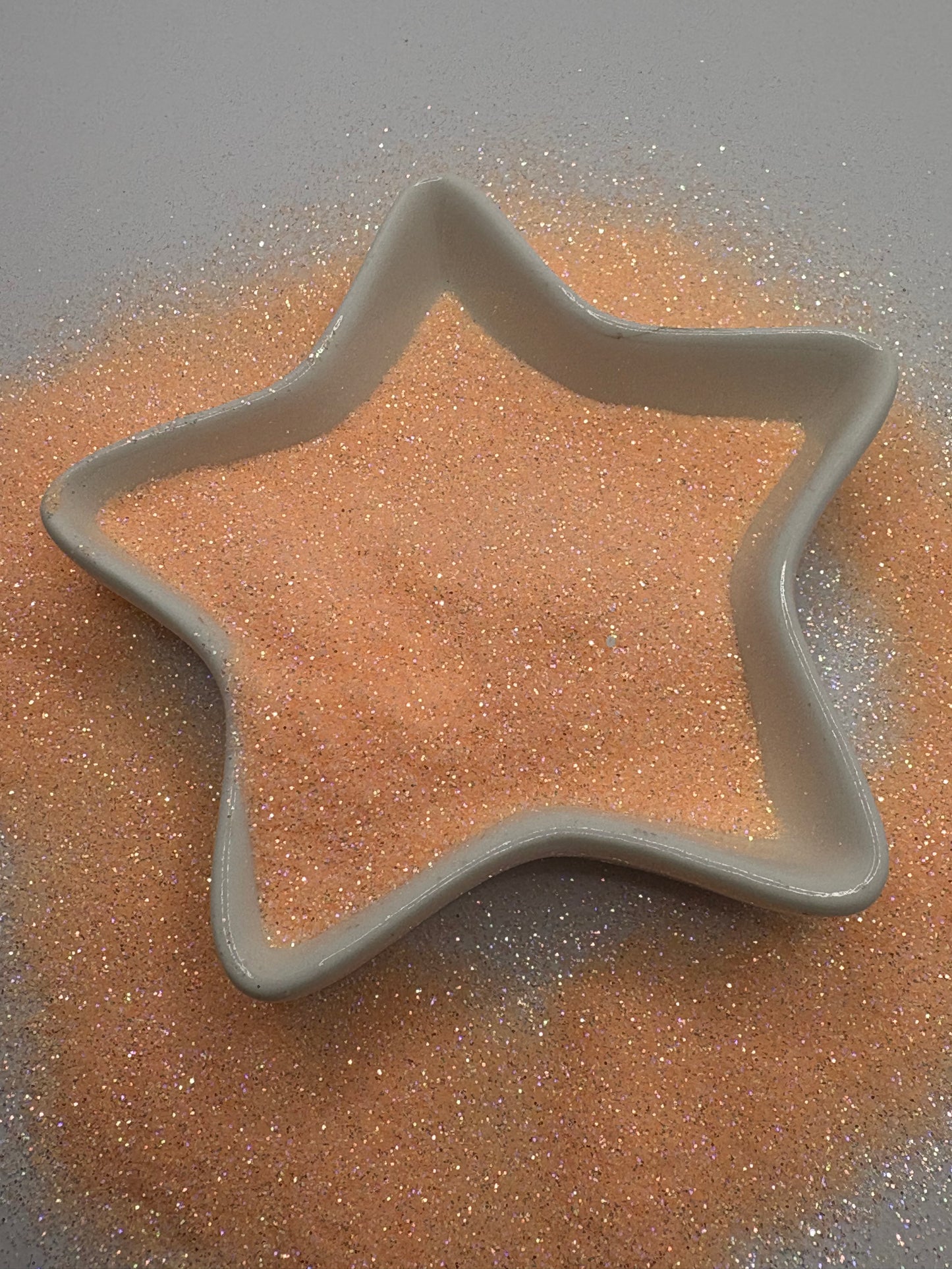 Sea Melon: glow glitter mix crafting supplies glitter, resin supplies, resin glitter, .5oz wt. glow uv activated Peach glow