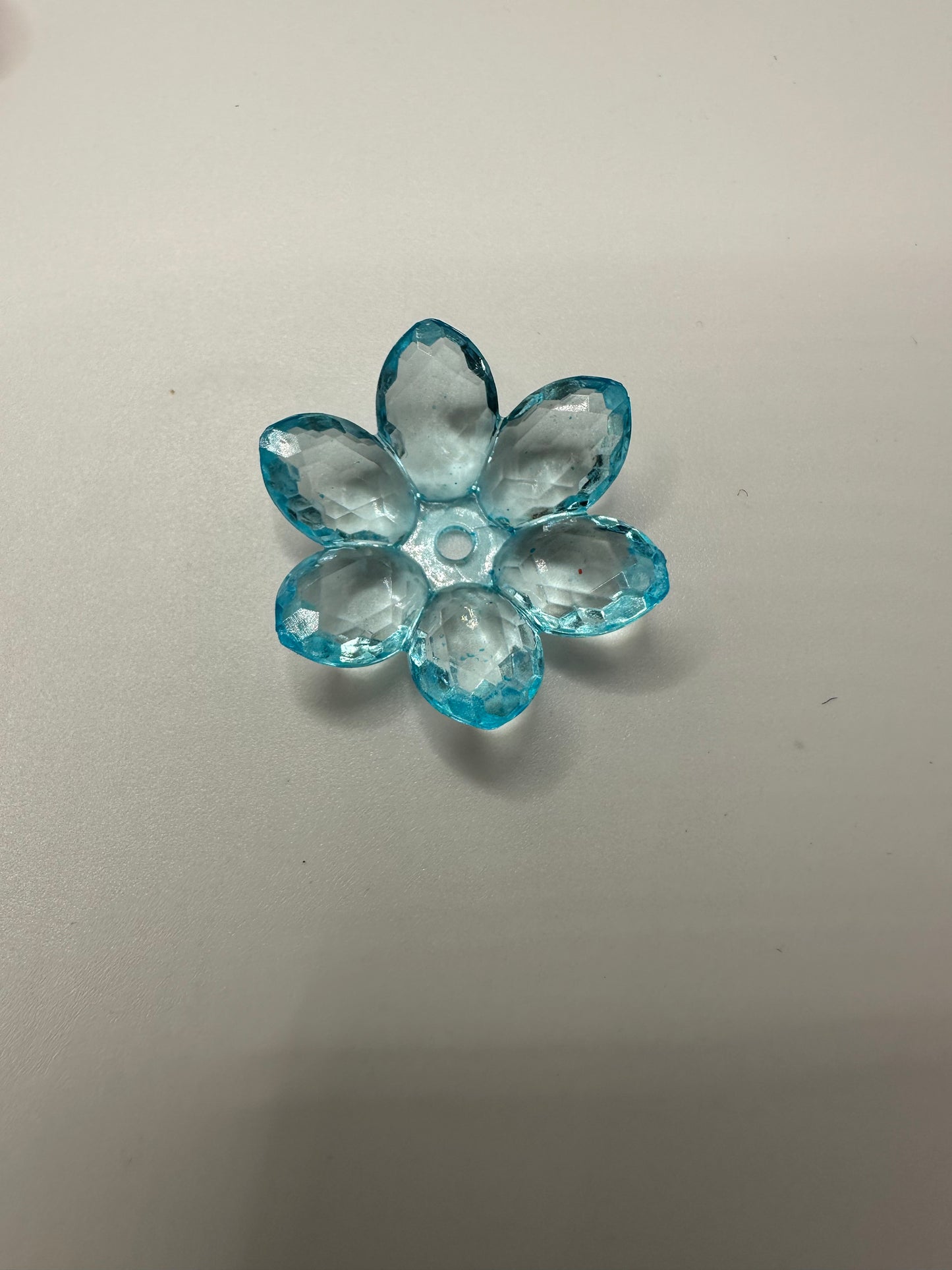Small Flower bead, acrylic 21mm beads for pens, beading supplies, beading, 5pc flower set