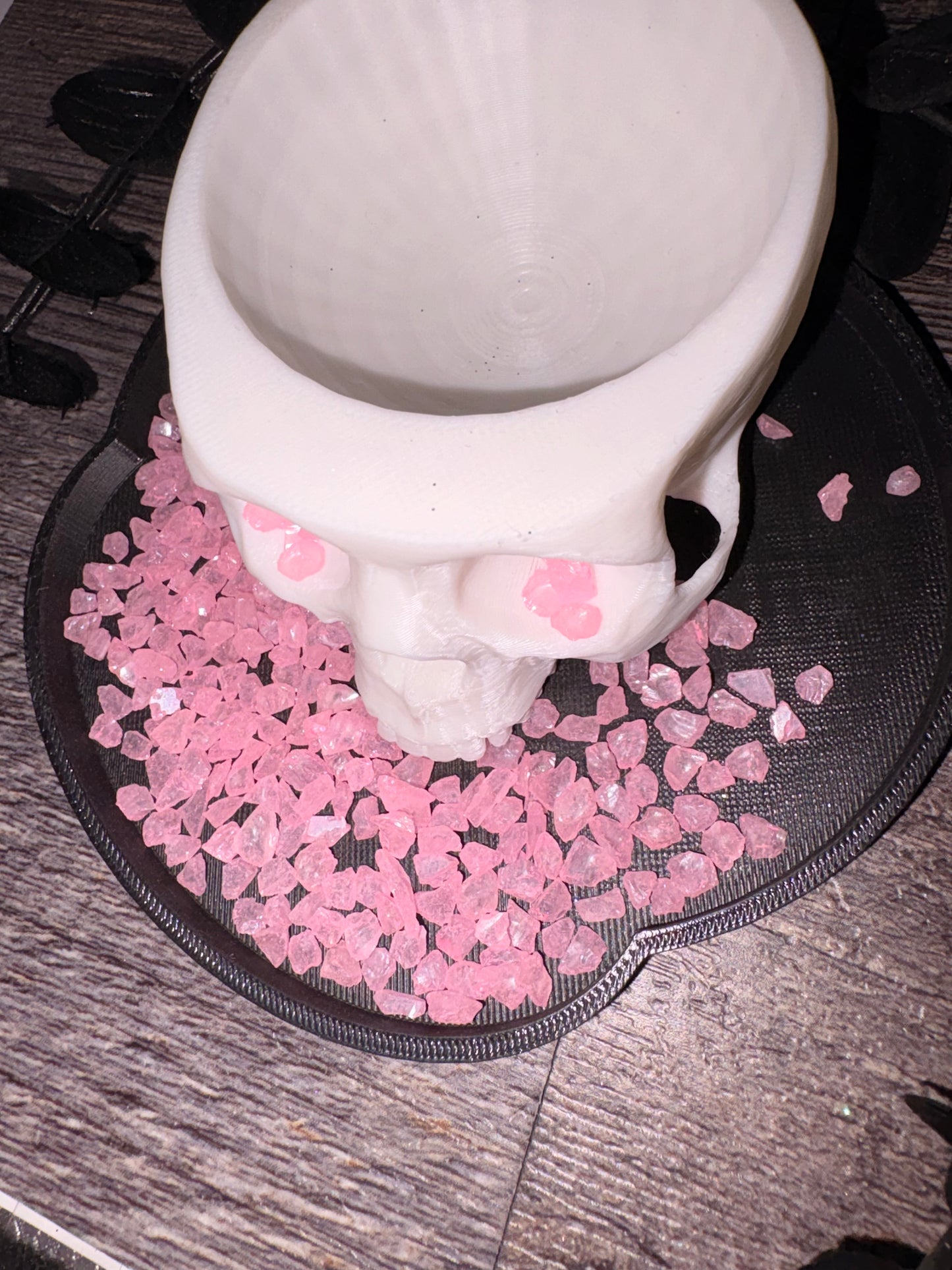 Candy Pink: UV Activated Crushed glass 1oz Wt. Not edible