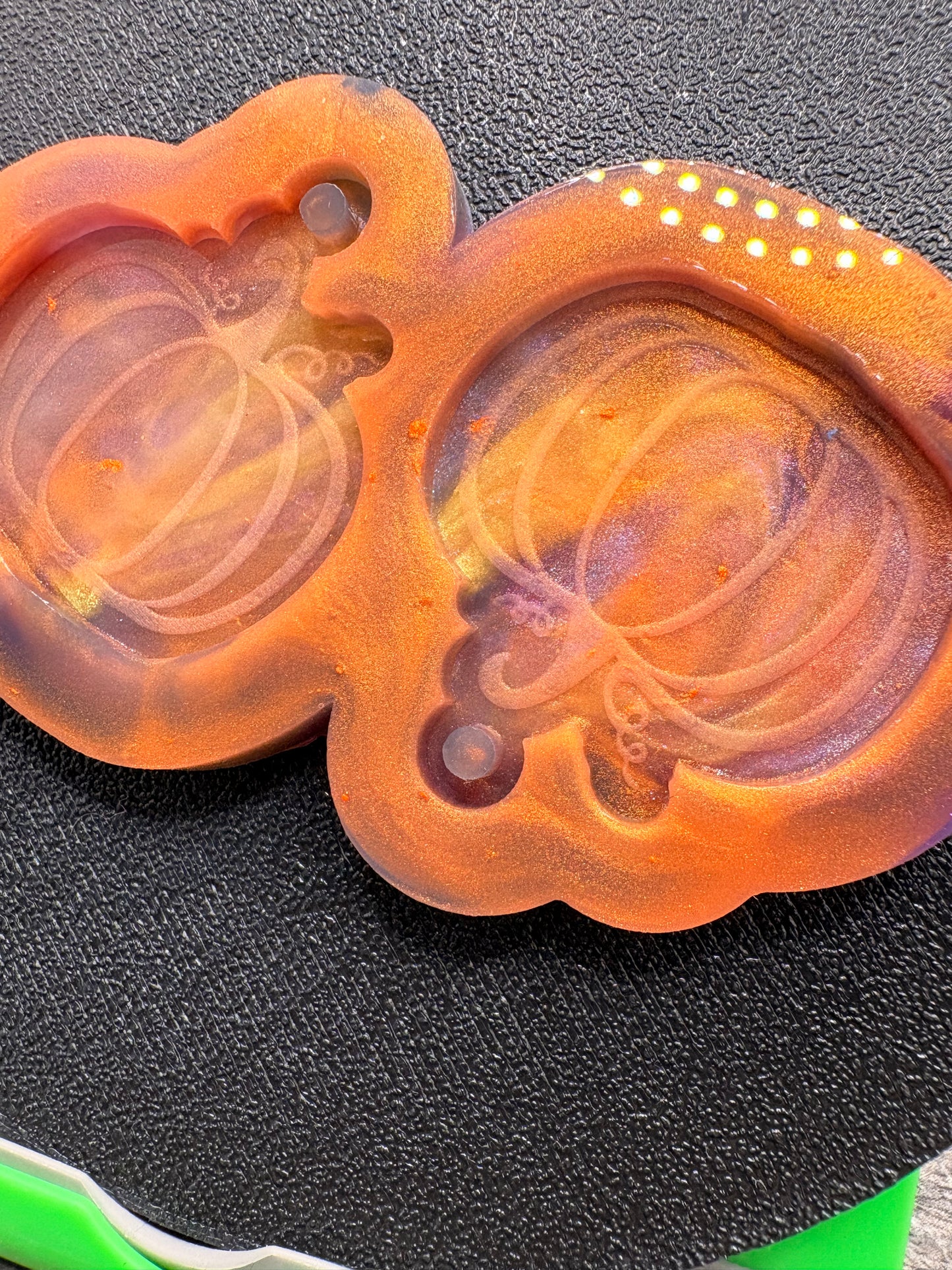 Pumpkin Silicone Keychain: Silicone Mold for Resin Casting, 1pc