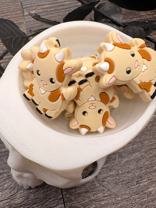 Goat farm animal, Silicone focal, silicone bead for pens, crafting beads, supply focal, 29mm 1pc