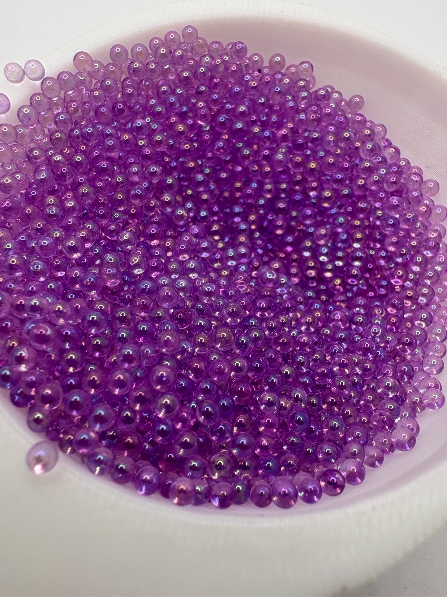 IR Purple Micro beads glass, resin fillers, candle making supplies 1oz by weight, no hole glass crafting