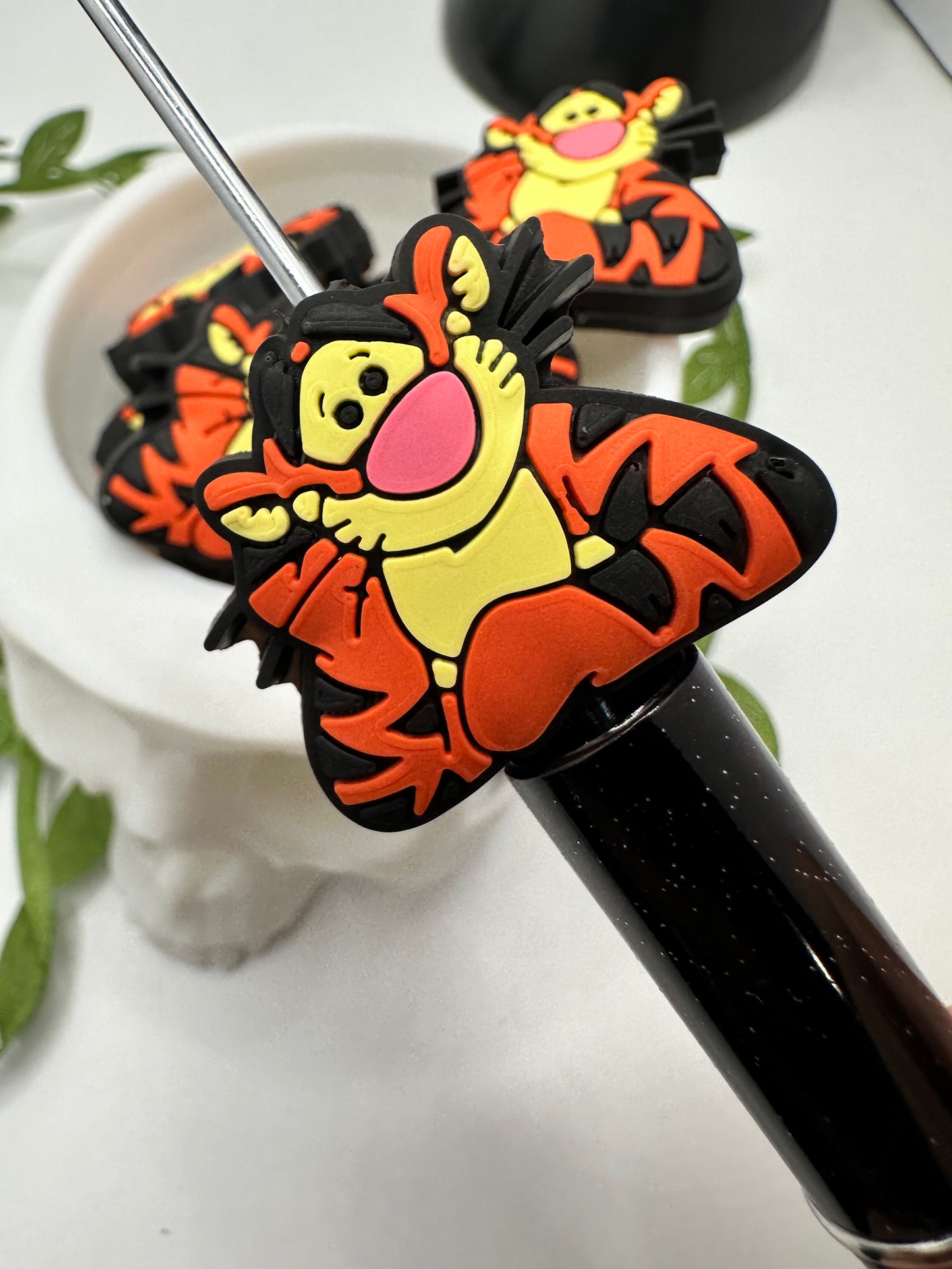 Pooh Crew Nostalgic bead for pens, crafting beads, supplies, focal, silicone for beadable items, single