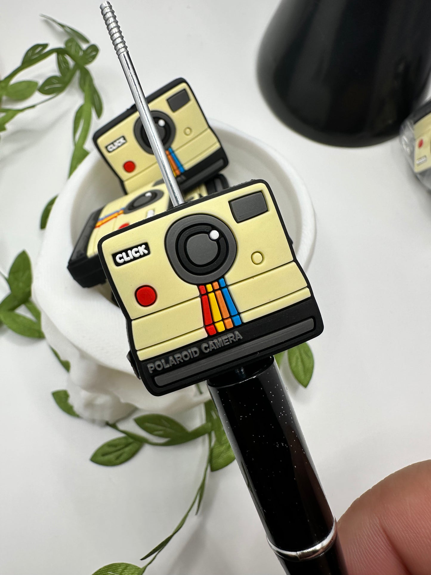 Camera bead, Silicone focal bead, silicone bead for pens, crafting beads, supply, focal, silicone supply bead 1pc 27mm