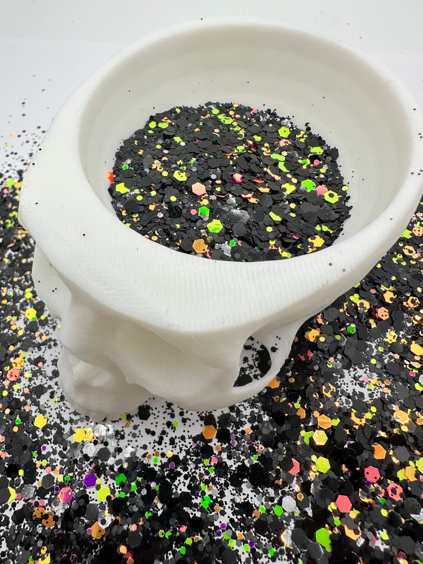 Lights Out: uv glow chunky glitter mix, crafting supplies glitter, resin supplies, resin glitter, mix holo glitter .5oz by wt.