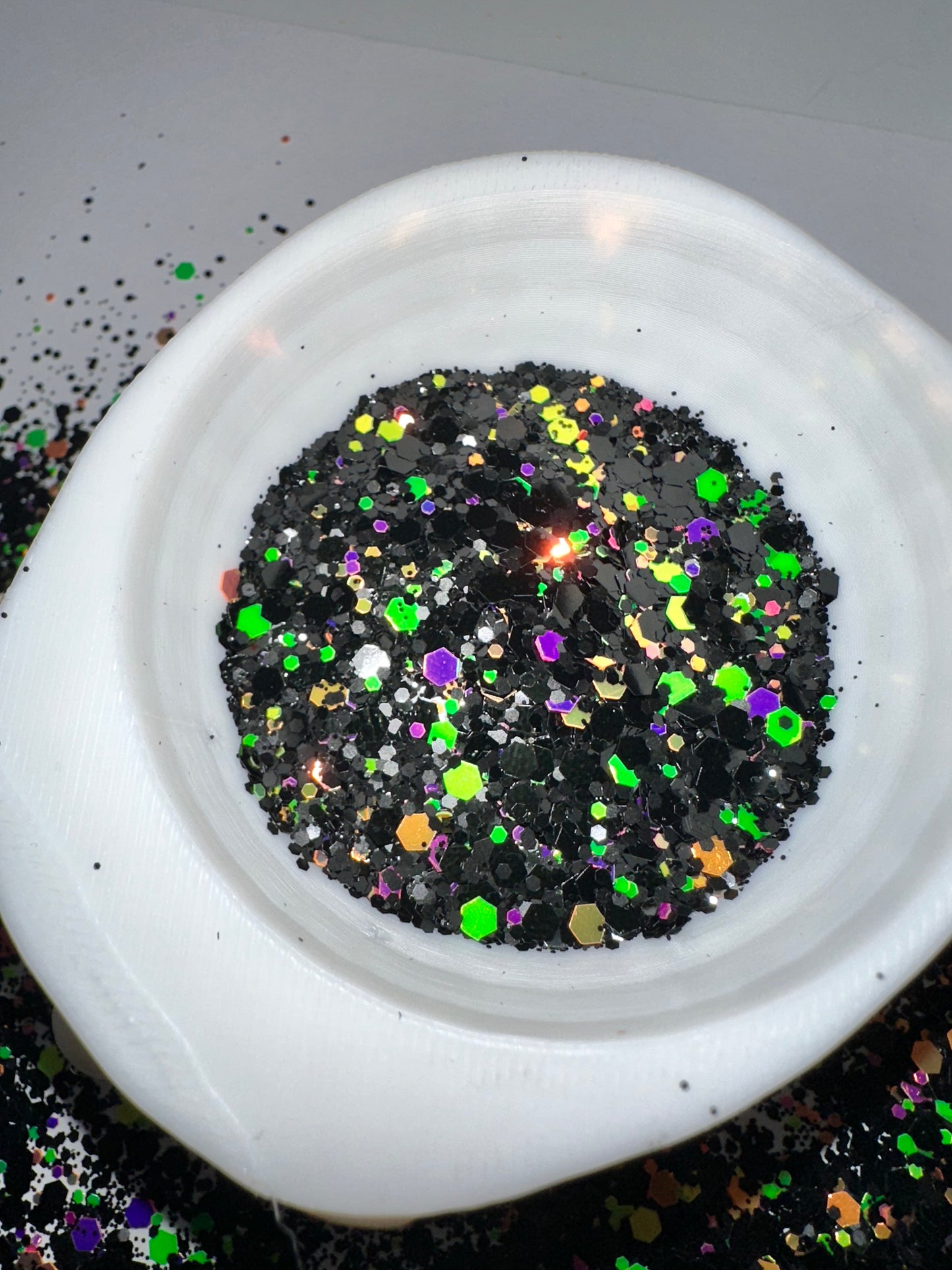 Lights Out: uv glow chunky glitter mix, crafting supplies glitter, resin supplies, resin glitter, mix holo glitter .5oz by wt.