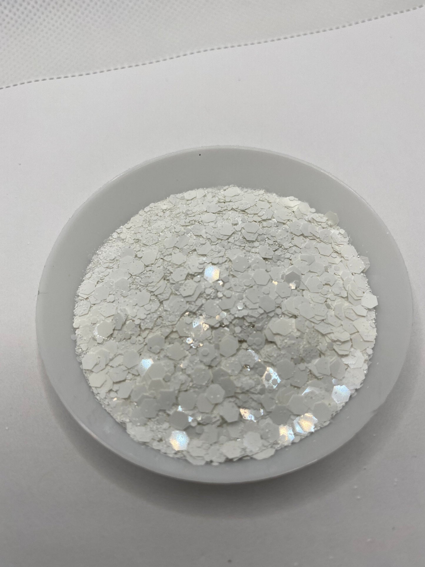 White-out:chunky sequins glitter mix, colored glitter, gloss mix glitter hexagon chunky, resin glitter, crafting