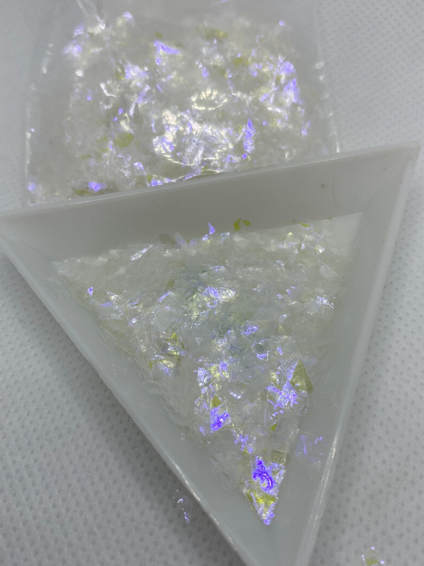 Light it up:flake yellow,clear and purple mix, resin filler, irregular flake glitter, epoxy supplies, glitter supply, flake glitter