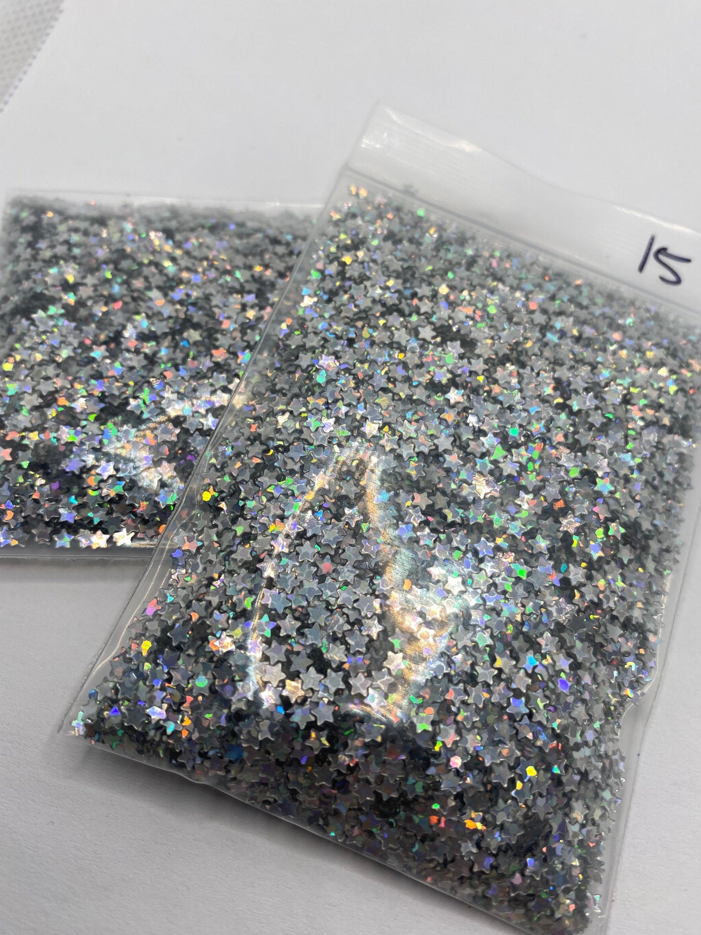 SILVER holographic star sequins 15g, star sequins, resin fillers, crafting supplies, resin sequins, stars holo nail accessories, epoxy