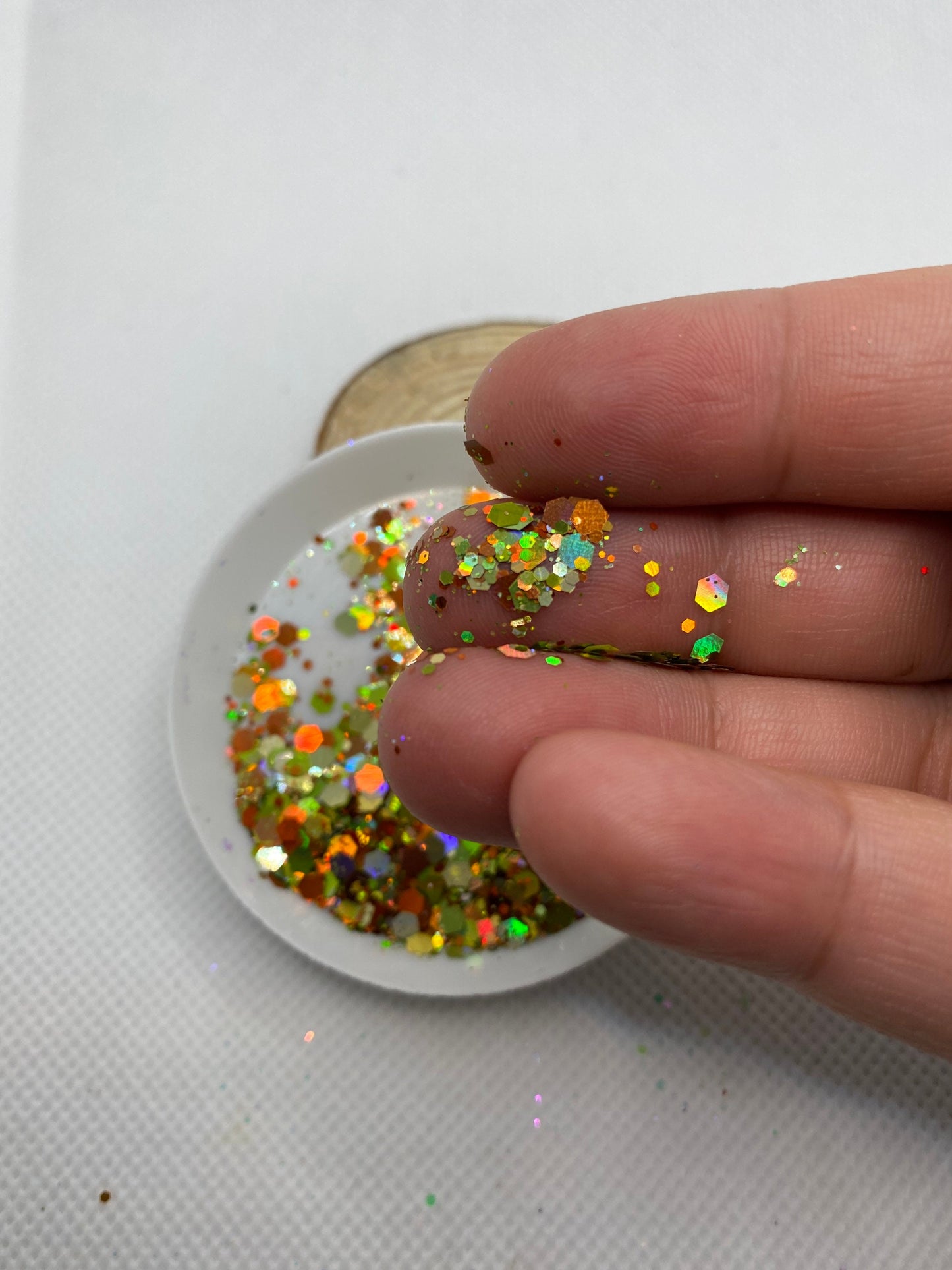 Don’t Leaf Me: chameleon holo-chunky glitter mix, crafting supplies glitter, custom mix, resin supplies, resin glitter, mix holo glitter