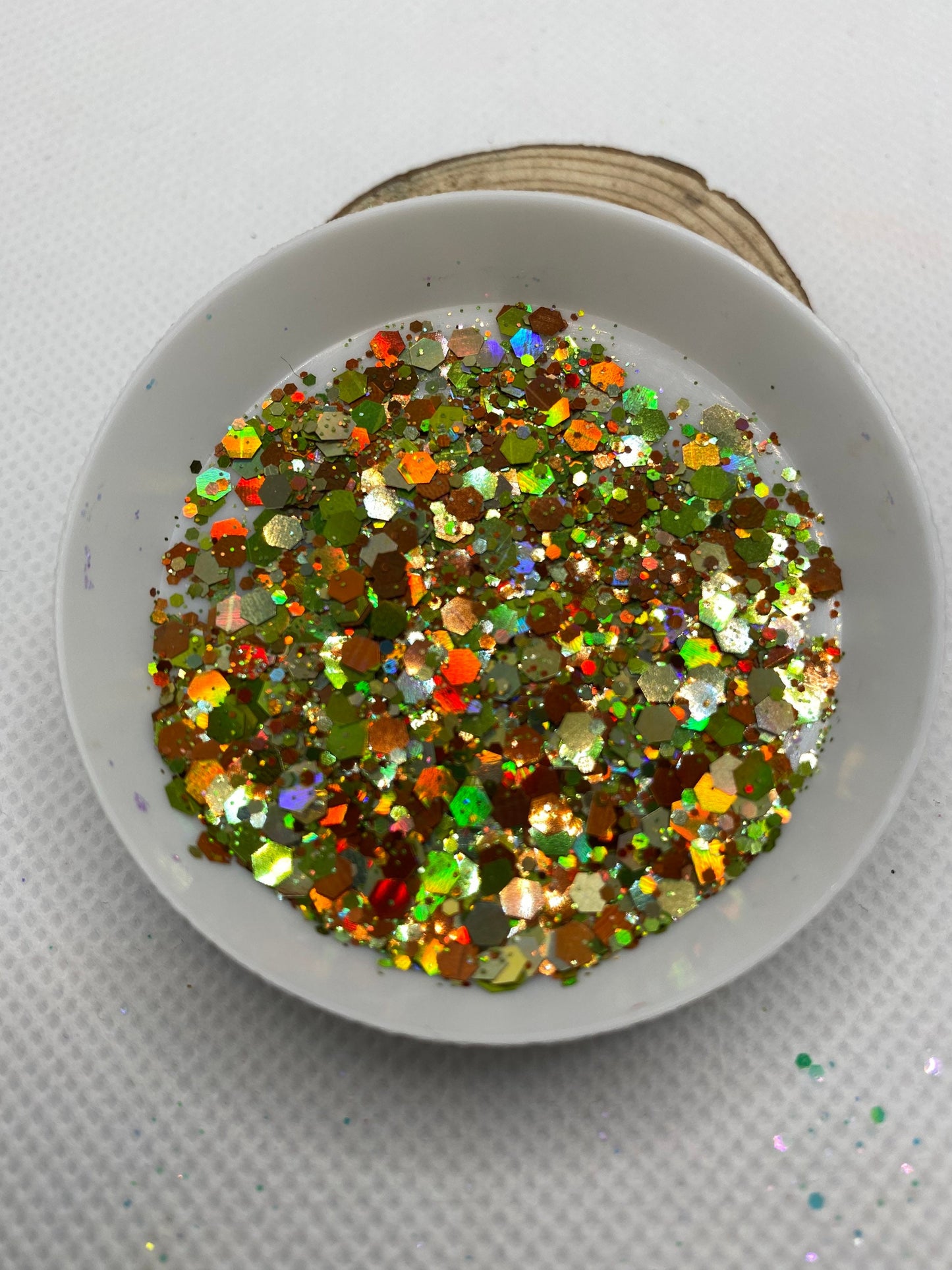 Don’t Leaf Me: chameleon holo-chunky glitter mix, crafting supplies glitter, custom mix, resin supplies, resin glitter, mix holo glitter