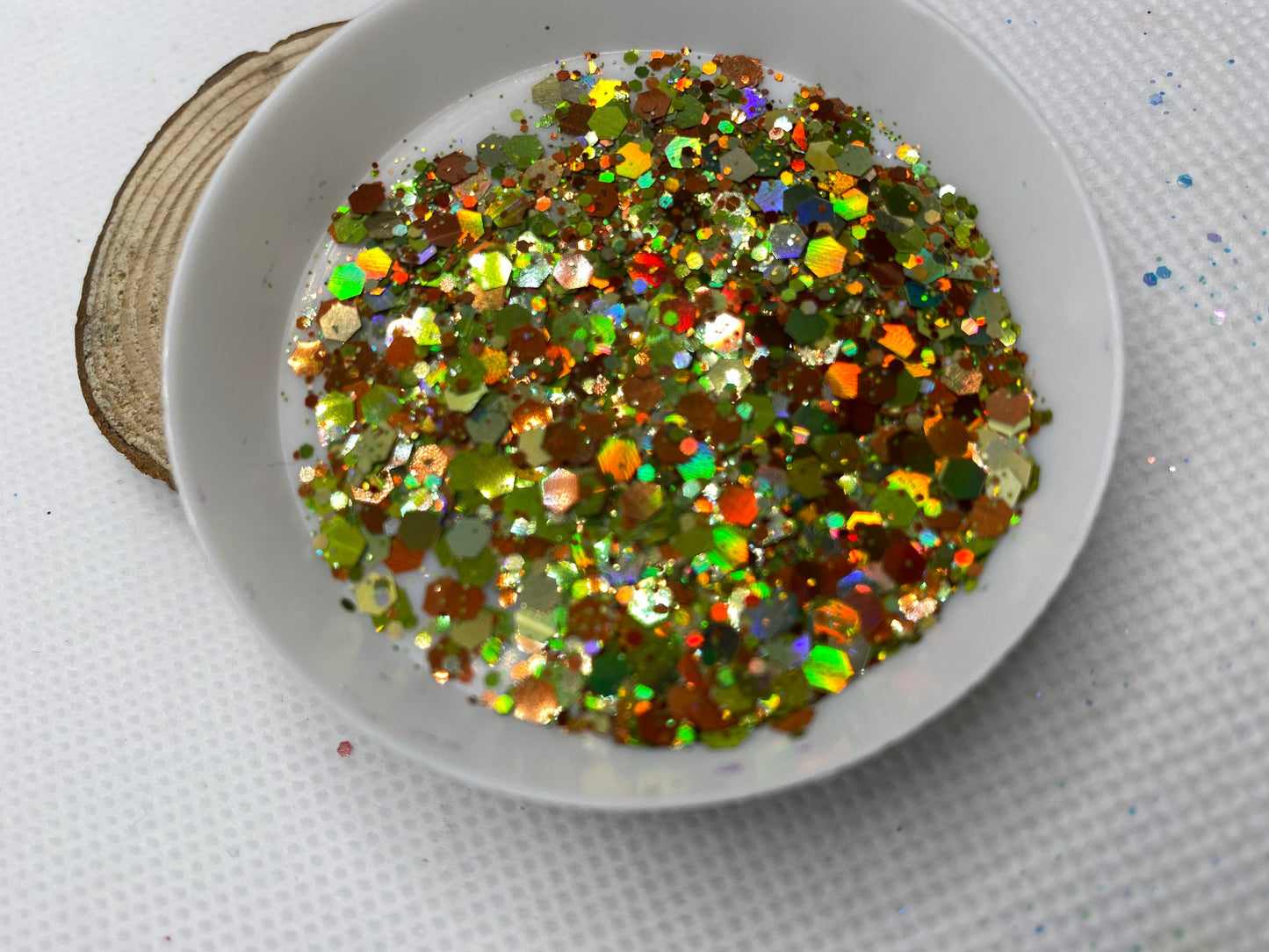 Don’t Leaf Me: chameleon holo-chunky glitter mix, crafting supplies glitter, custom mix, resin supplies, resin glitter, mix holo glitter