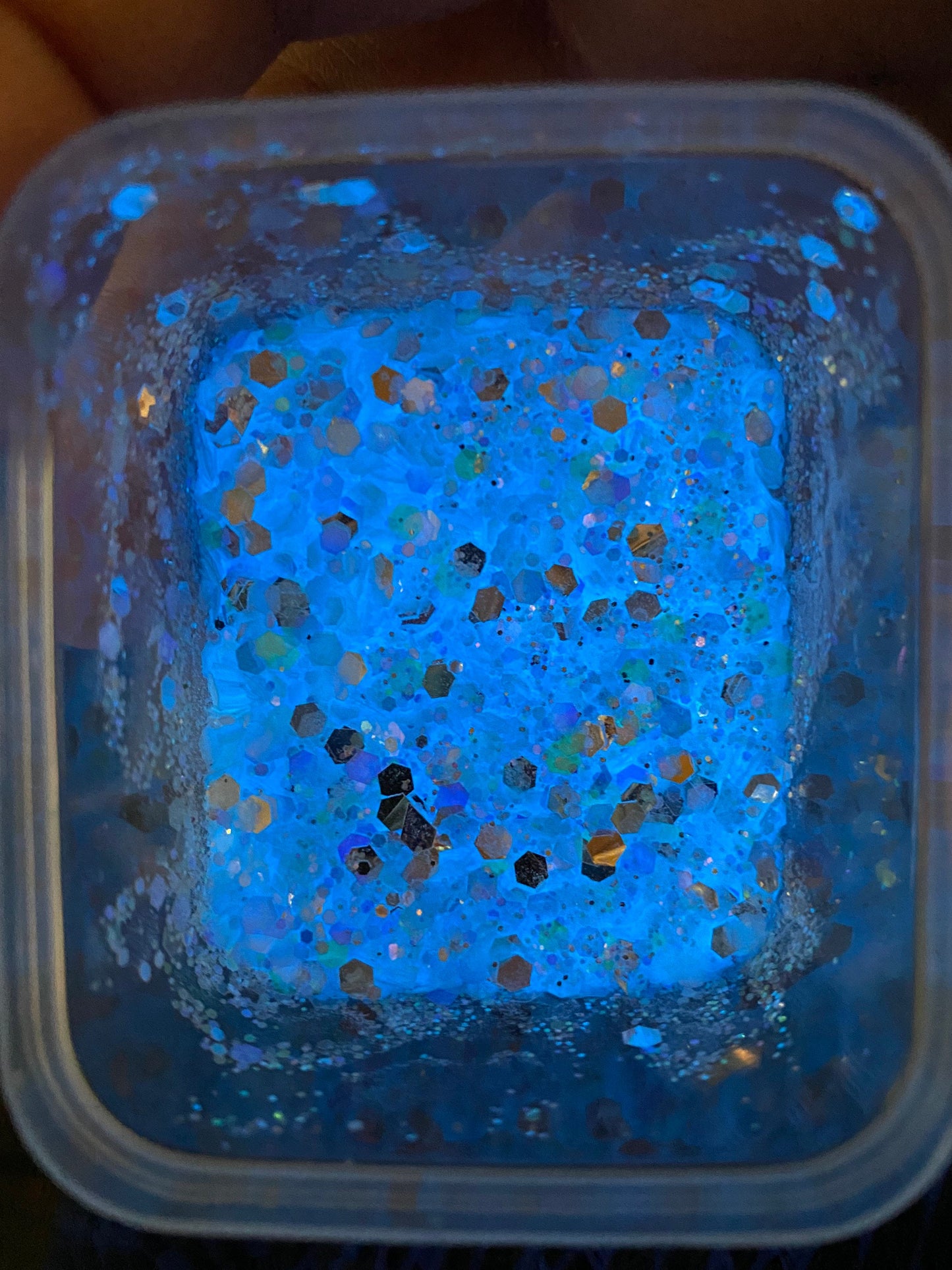 Peeps blue -GLOW: glow chunky glitter mix, crafting supplies glitter, custom mix, resin supplies, resin glitter, mix holo glitter 15g uv