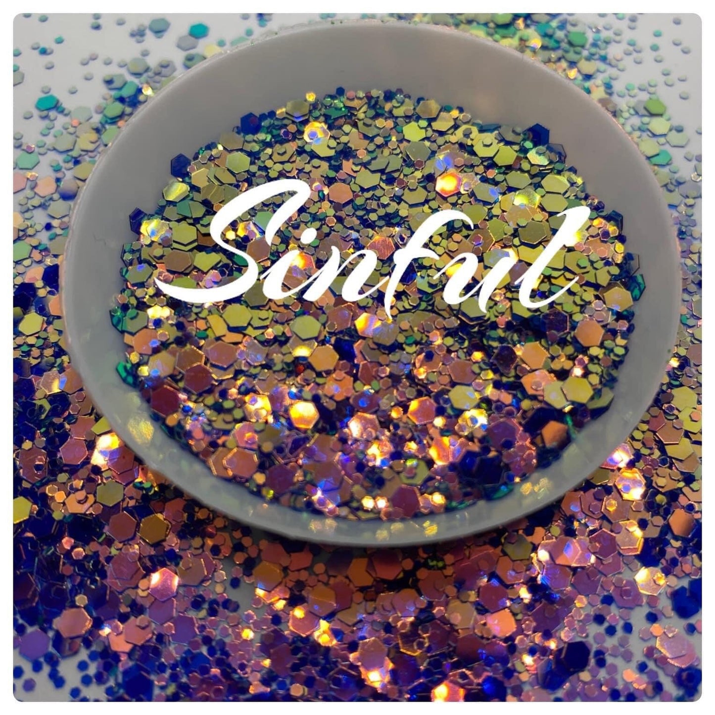 Sinful: Chameleon chunky glitter mix, crafting supplies glitter, custom mix, resin supplies, resin glitter, glitter