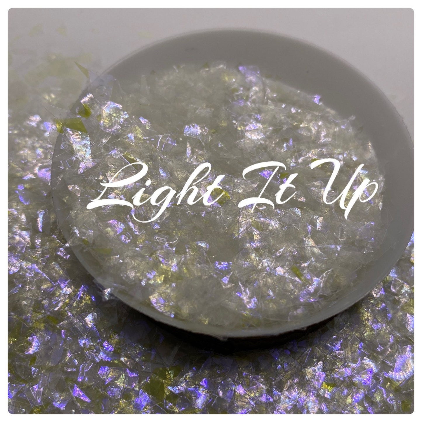 Light it up:flake yellow,clear and purple mix, resin filler, irregular flake glitter, epoxy supplies, glitter supply, flake glitter