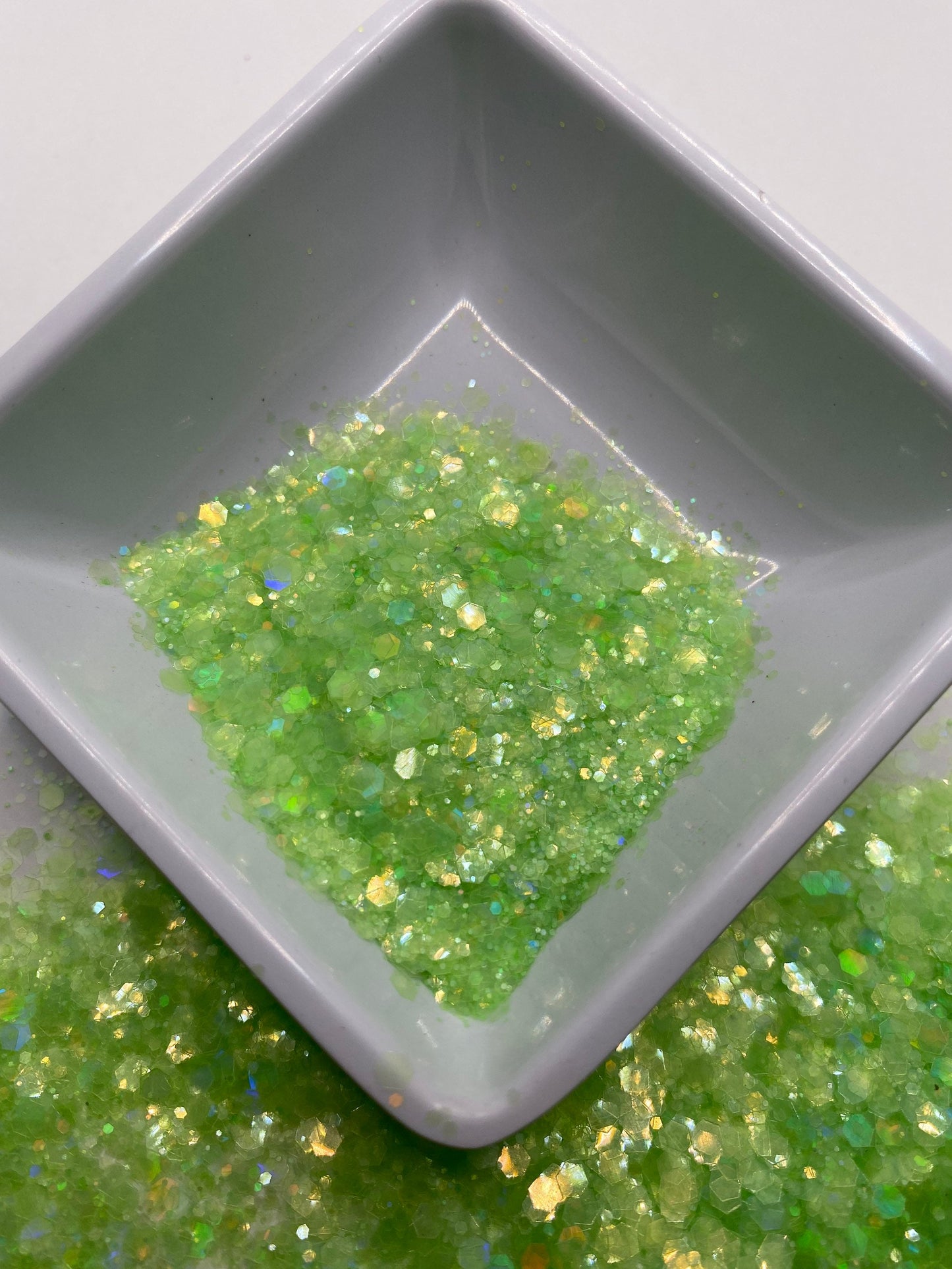 Limeade: holo-chunky glitter mix, crafting supplies glitter, custom mix, resin supplies, resin glitter, mix holo glitter