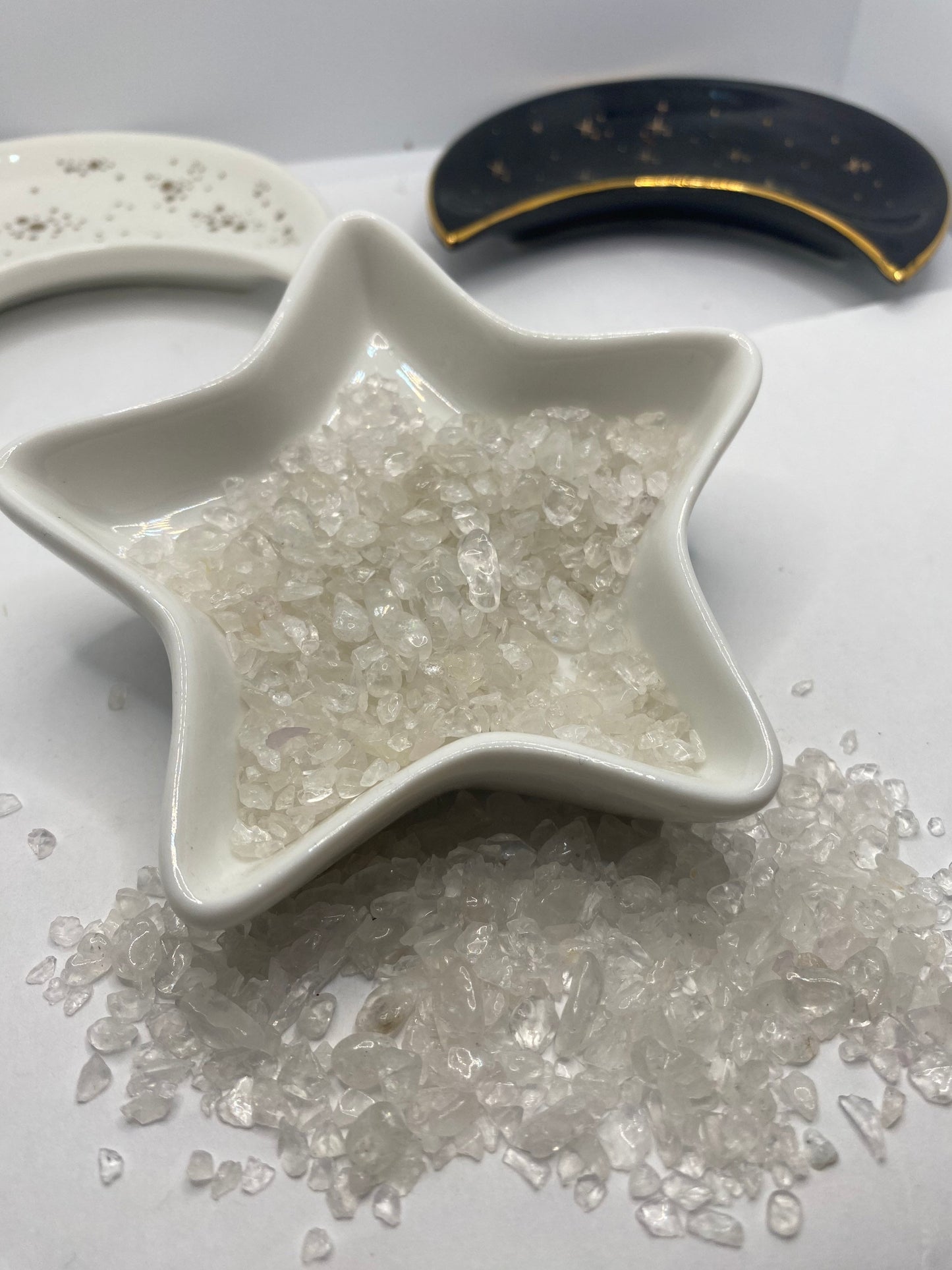 Quartz chips, filler, crafting chips, gemstone chips, resin fillers, candle making supplies 1oz by weight