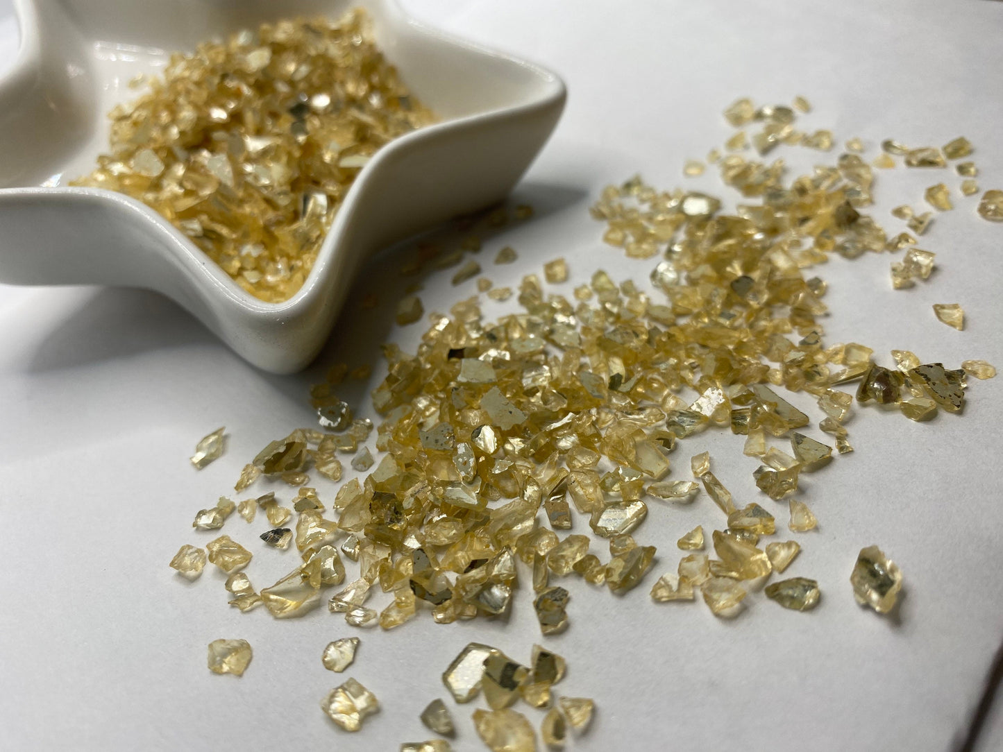 Sierra glass chips, resin fillers, candle making supplies 1oz by weight, colored crushed glass crafting