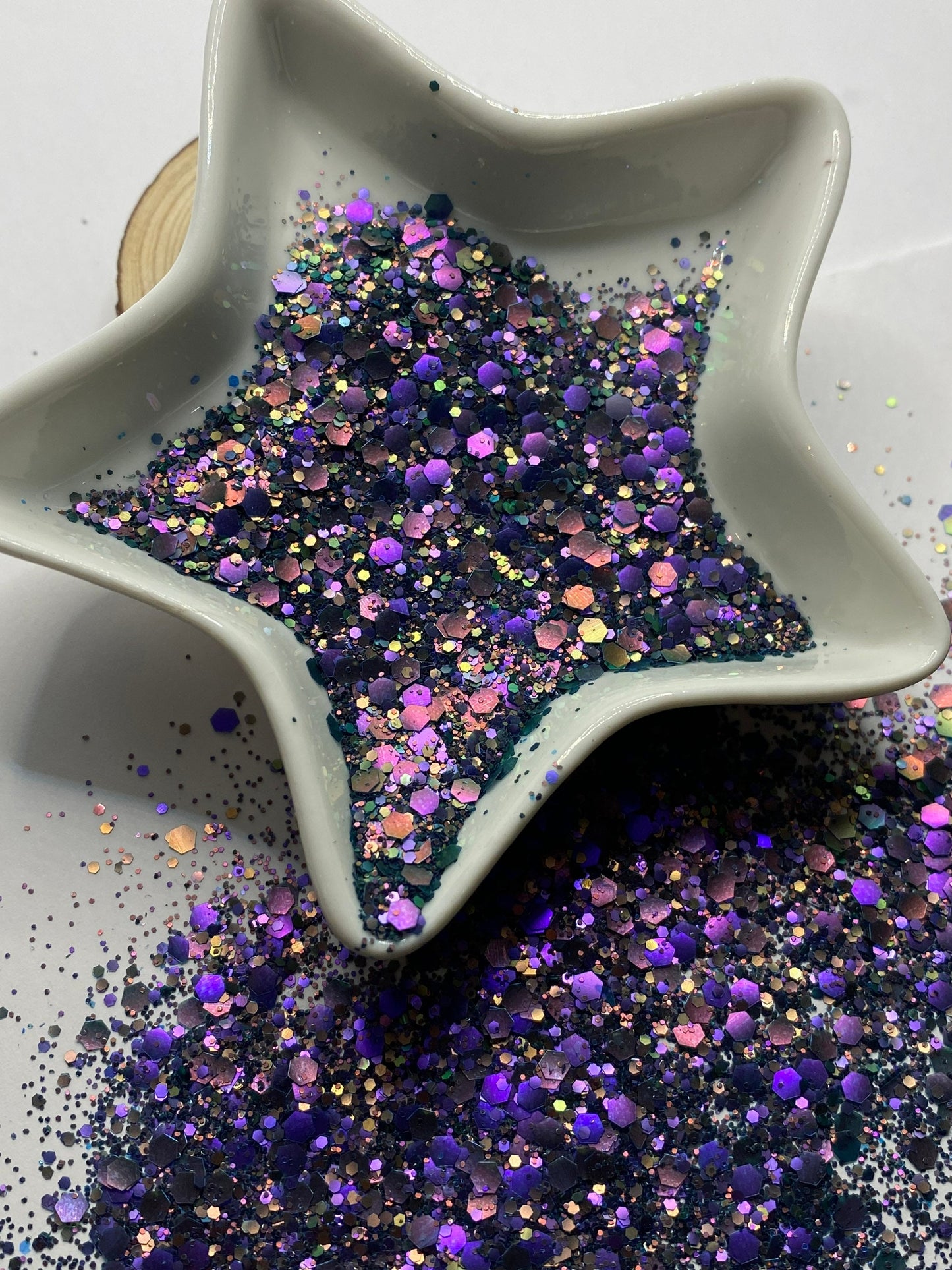 Bruiser: chameleon electroplated chunky glitter mix, crafting supplies glitter, custom mix, resin supplies, resin glitter, mix holo glitter