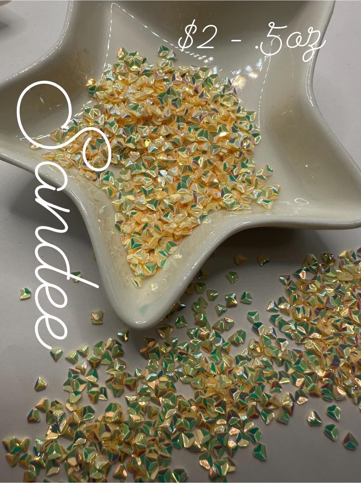 Sandee: sequins, .5oz by weight crafting bits, sequins, resin fillers, crafting supplies, resin sequins, nail accessories