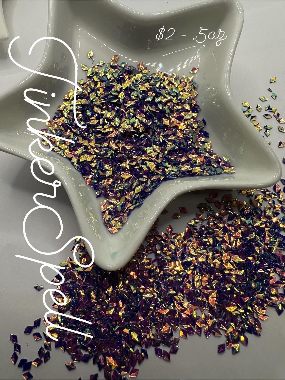 TinkerSpell: sequins, .5oz by weight crafting bits, sequins, resin fillers, crafting supplies, resin sequins, nail accessories
