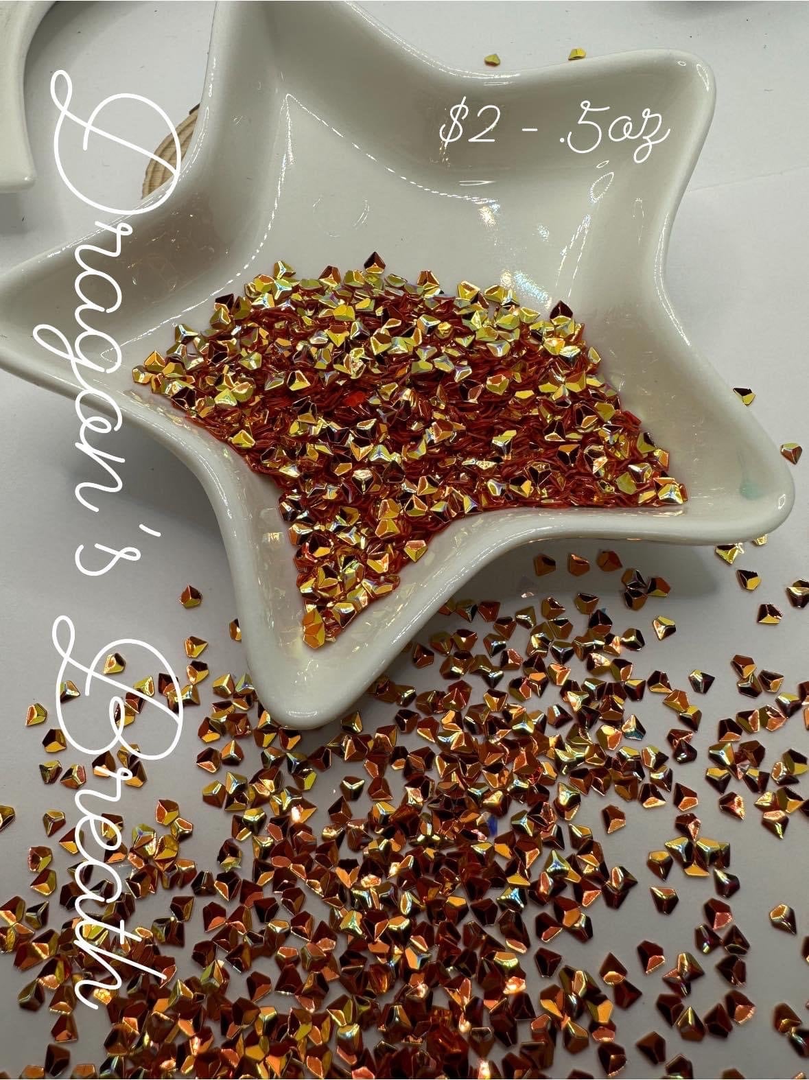 Dragons breath: sequins, .5oz by weight crafting bits, sequins, resin fillers, crafting supplies, resin sequins, nail accessories