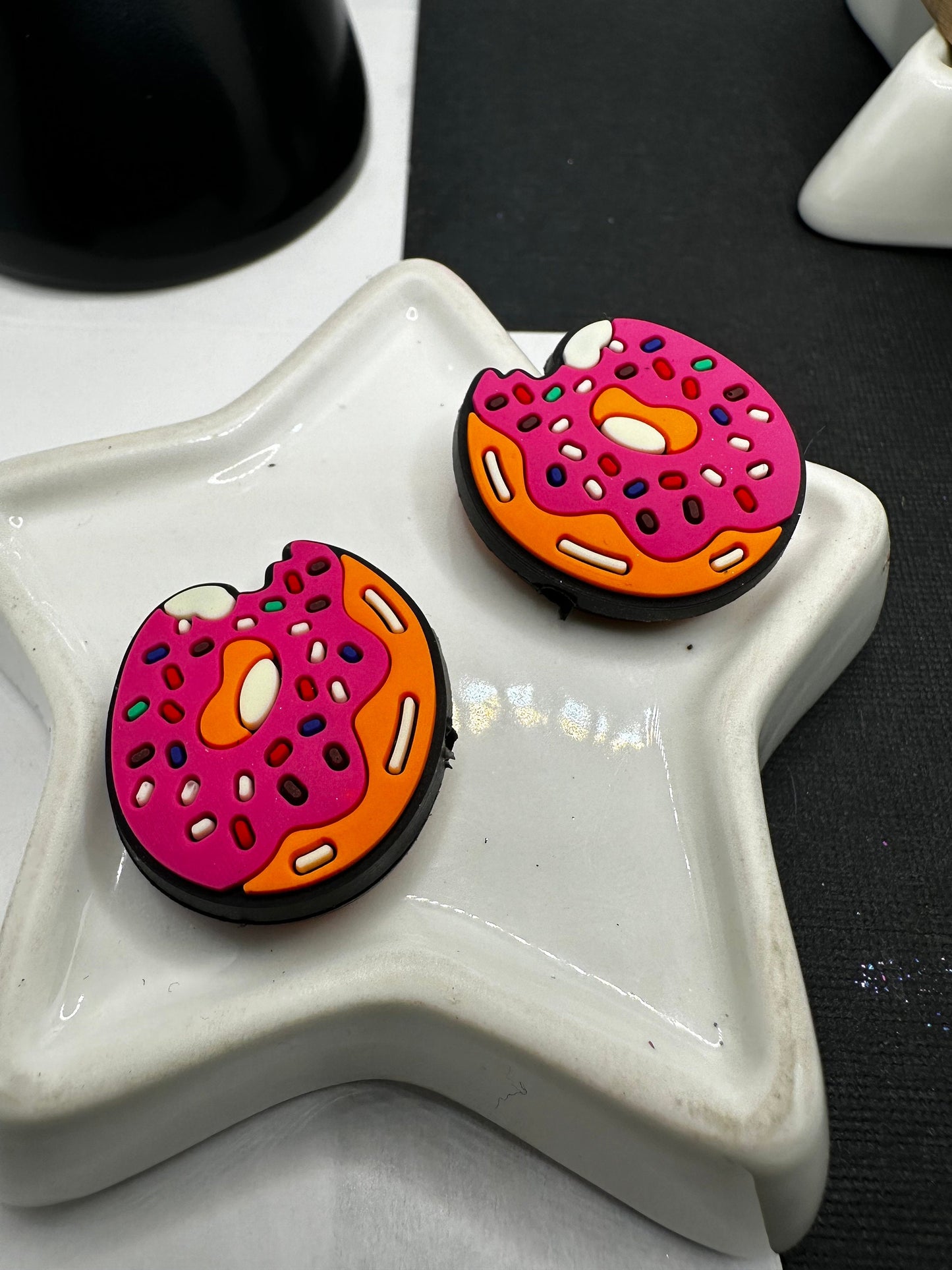 Donuts silicone bead for pens, crafting beads, supplies, focal, silicone supply bead, silicone focal for beadable items, beadable