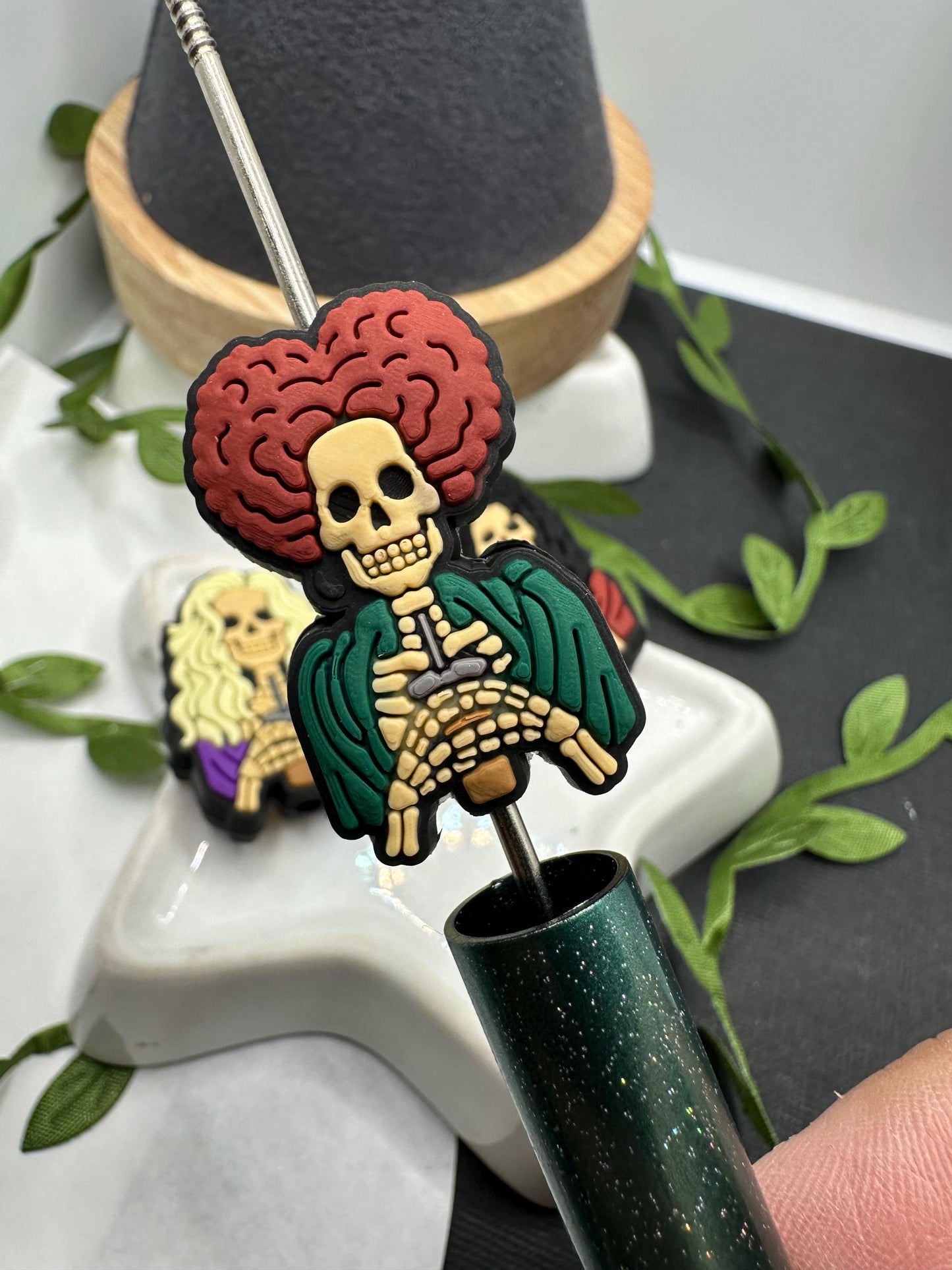 Sanderson Witches Silicone focal bead, silicone bead, silicone bead for pen, crafting beads, supplies, focal, silicone supply bead