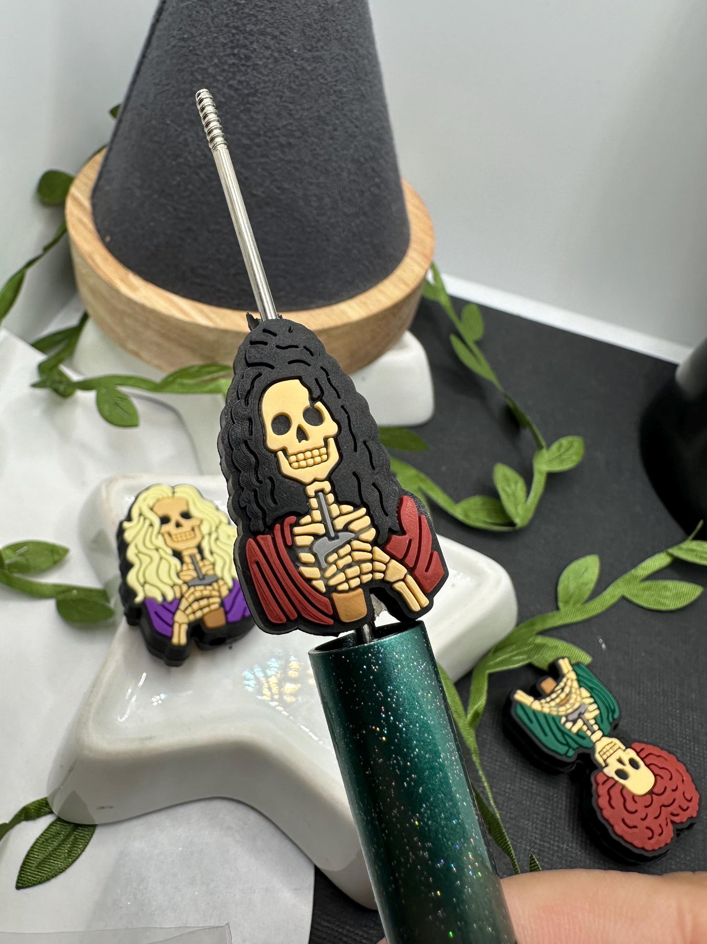 Sanderson Witches Silicone focal bead, silicone bead, silicone bead for pen, crafting beads, supplies, focal, silicone supply bead