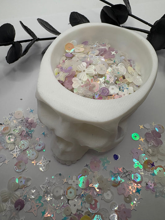 Pop Crunch colorful sequin mix, resin fillers, crafting supplies, resin sequins, nail accessories, mixed media filler 1oz