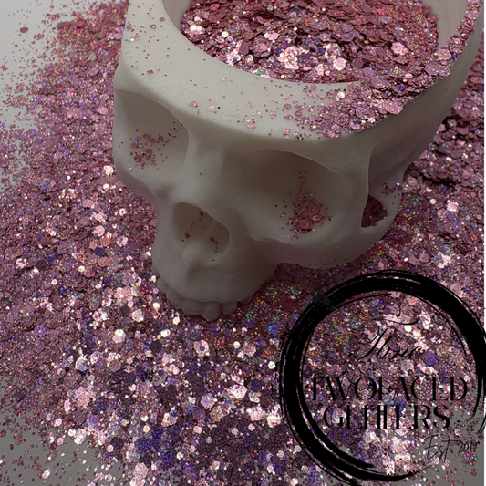 Digi Trix: Color Shift holographic chunky glitter mix, crafting supplies glitter, custom mix, resin supplies, resin glitter, glitter Pink