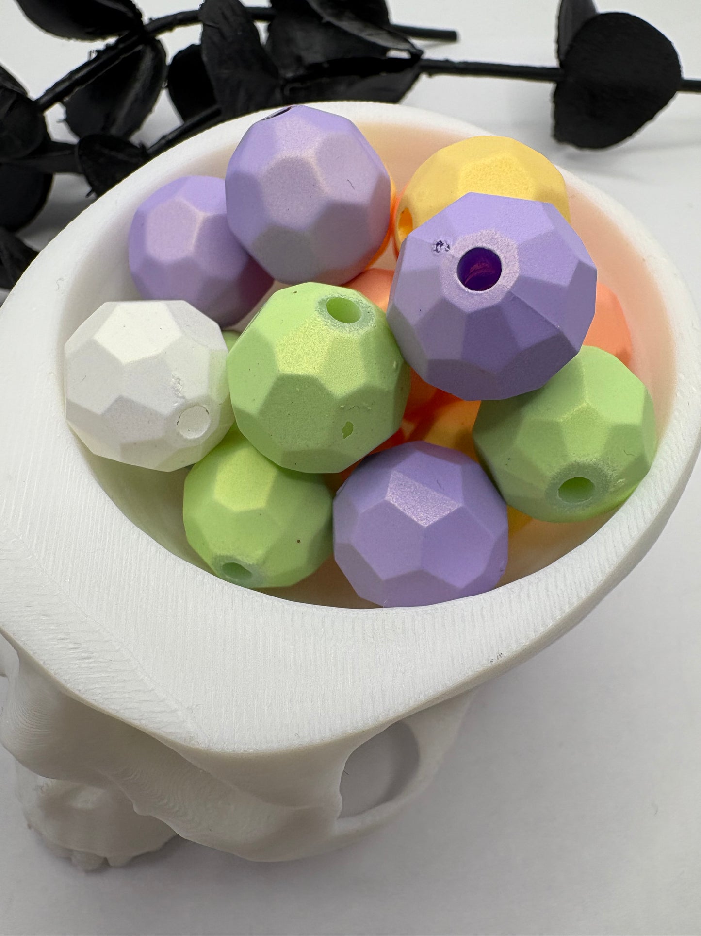 Textured Pearl Matte round bubblegum bead, acrylic 16mm beads for pens, beading supplies, bead mix