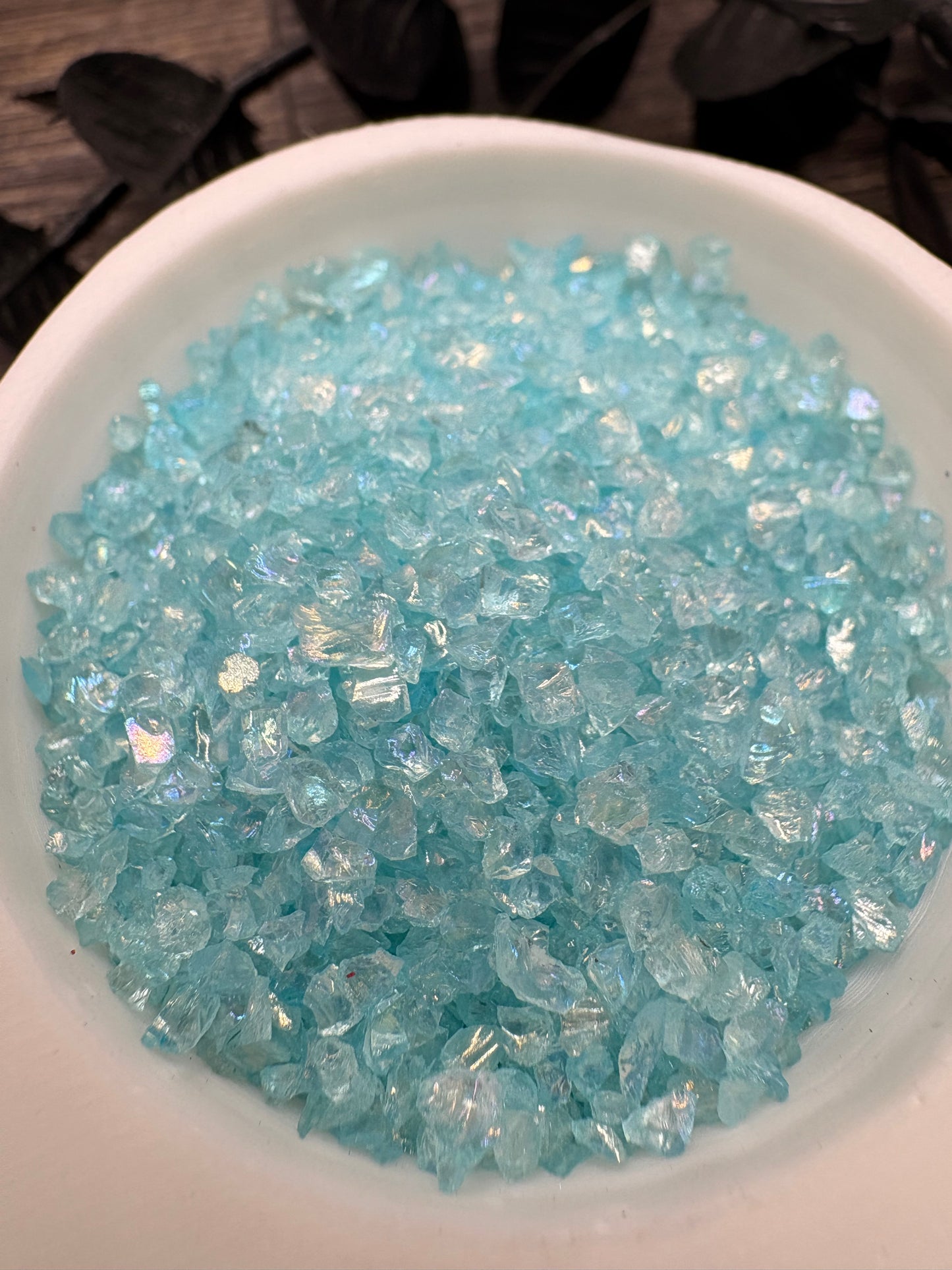 Blueberry Sugar: Crushed glass, Sugar Series 1oz Wt. Not edible