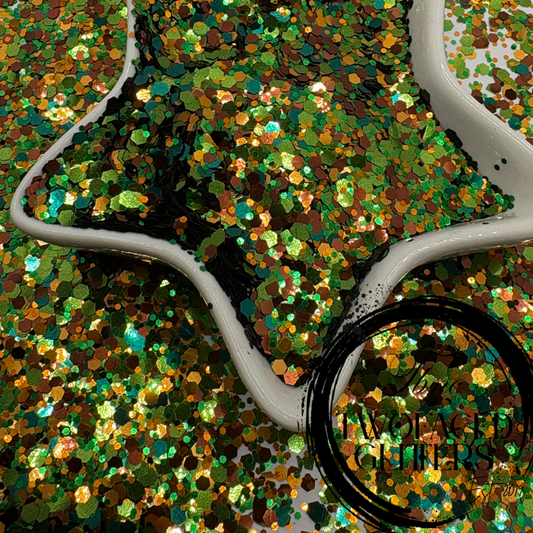 Manscaped: Chunky glitter mix, crafting supplies glitter, custom mix, resin supplies, resin glitter, woodlands mix