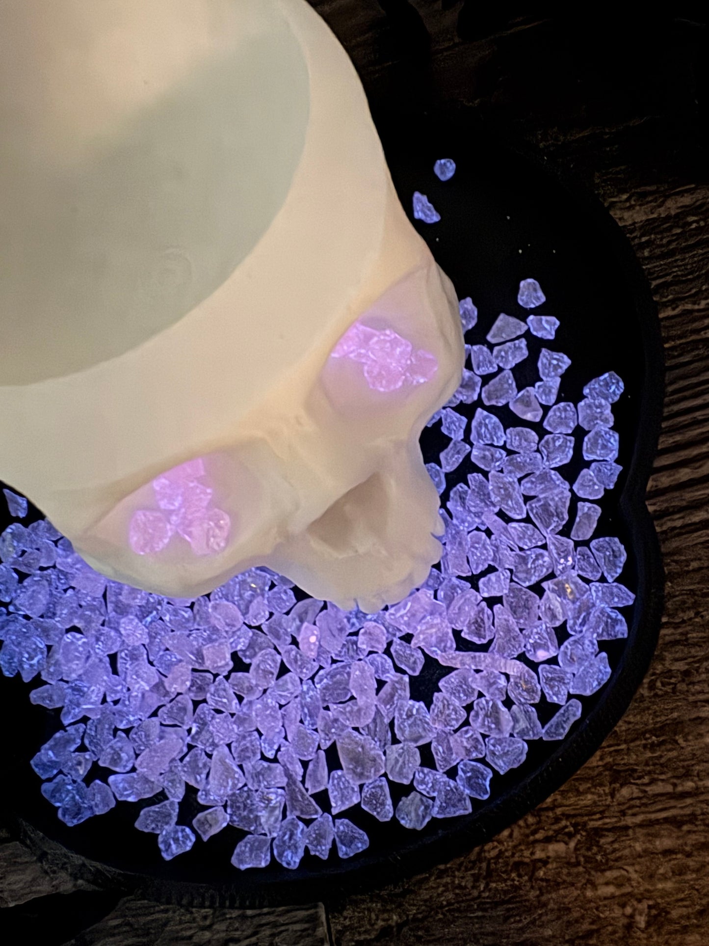 Candy Pink: UV Activated Crushed glass 1oz Wt. Not edible