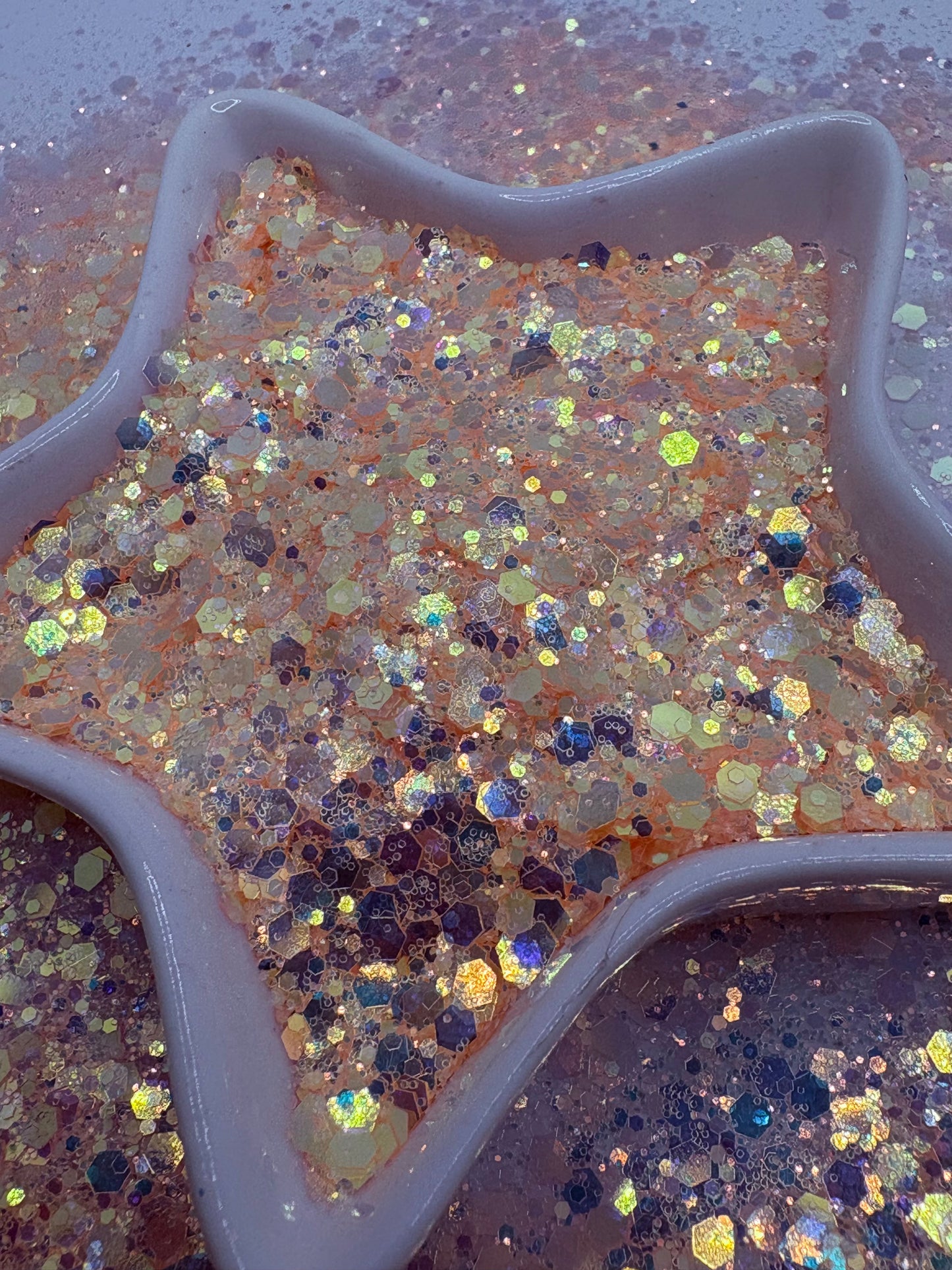 Peached: Color Shift chunky glitter mix, crafting supplies glitter, custom mix, resin supplies, resin glitter
