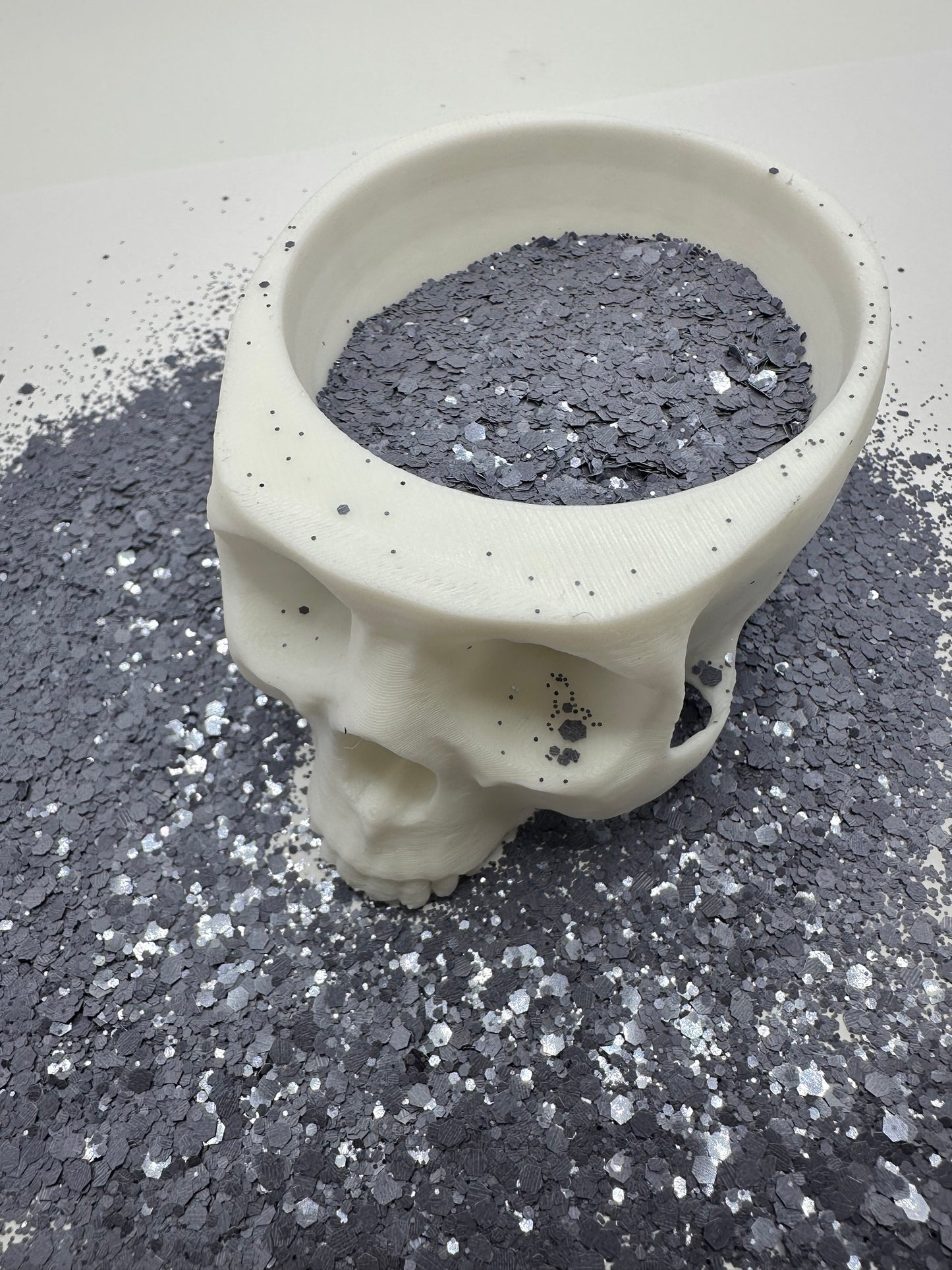 Macaron Grey: Gloss chunky sequins glitter mix, colored glitter, gloss mix glitter hexagon chunky, resin glitter, crafting